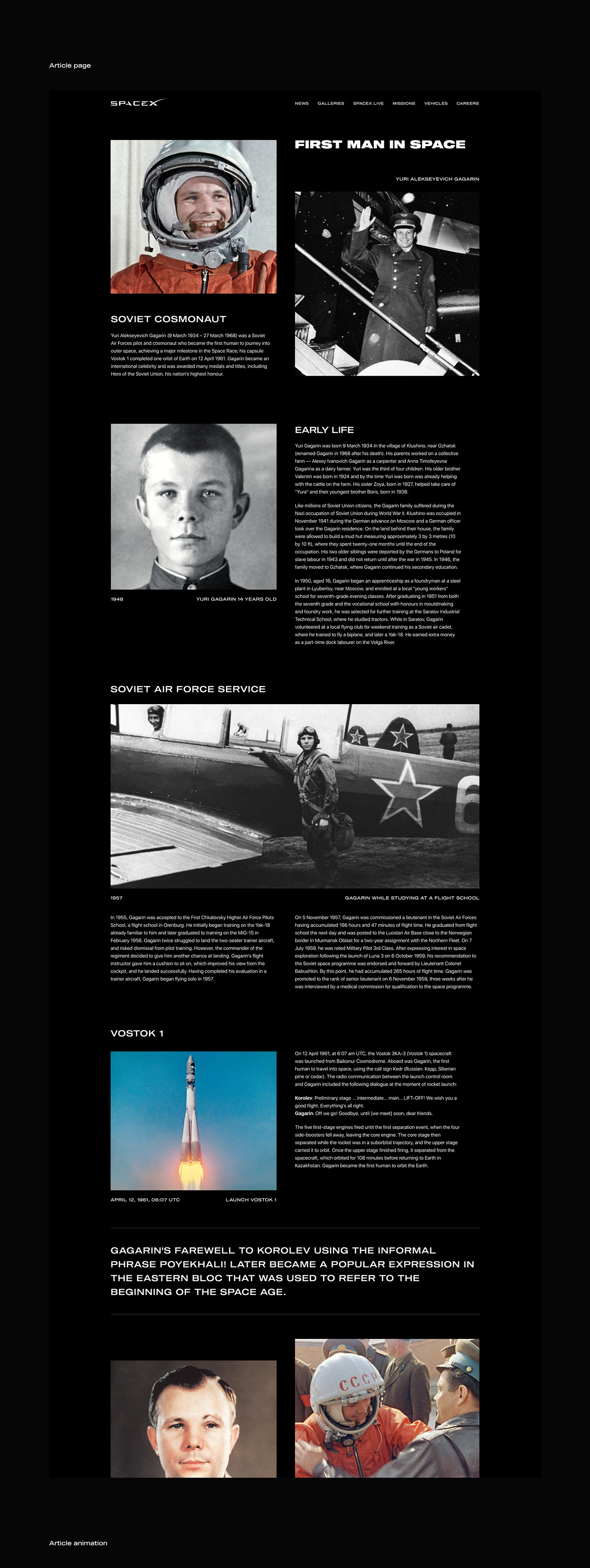 redesign Space  animation  company corporate grid interaction typography   UX UI Web