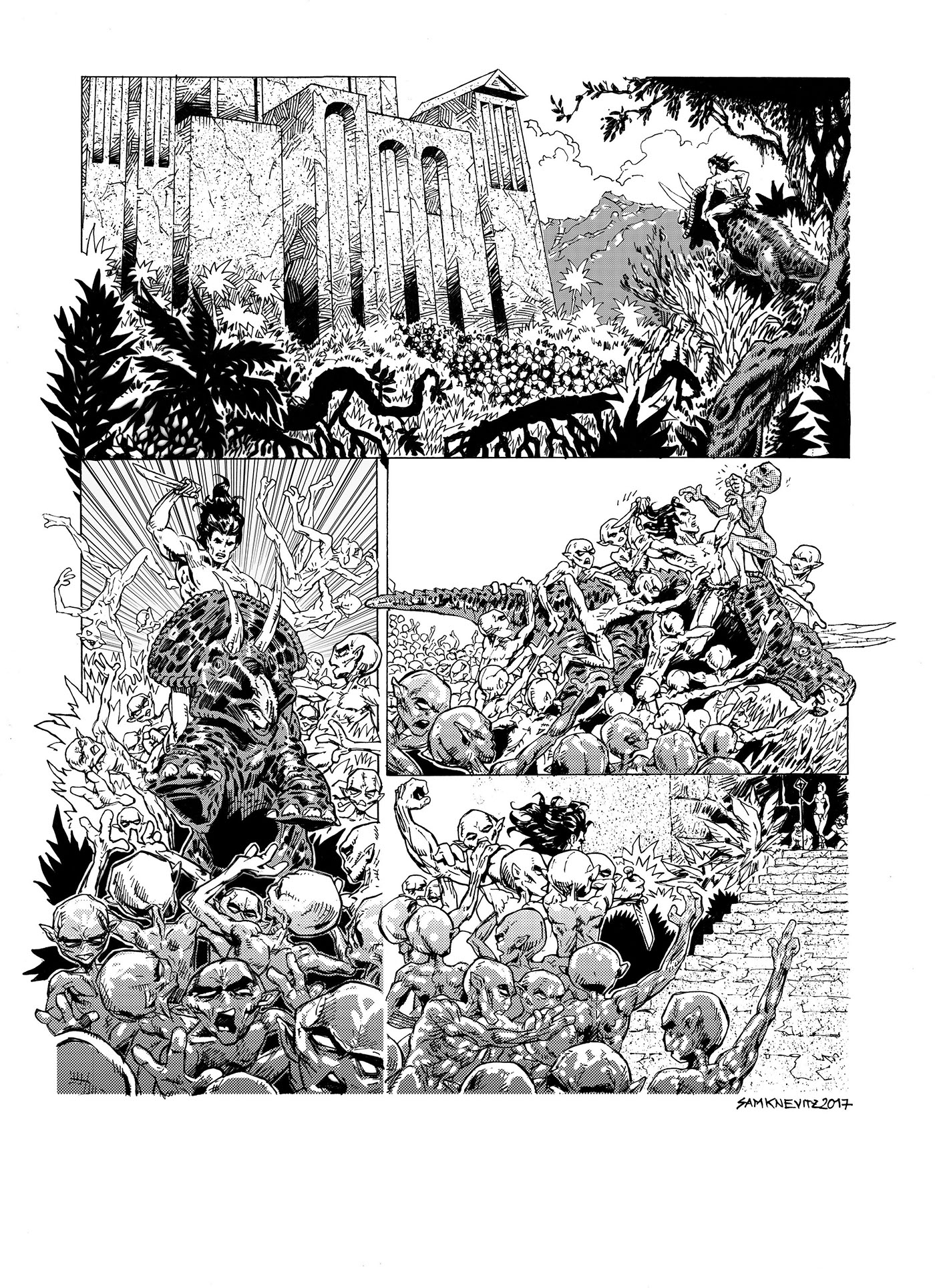 comics tarzan hq quadrinhos ILLUSTRATION  pencil ink penciler inker samples