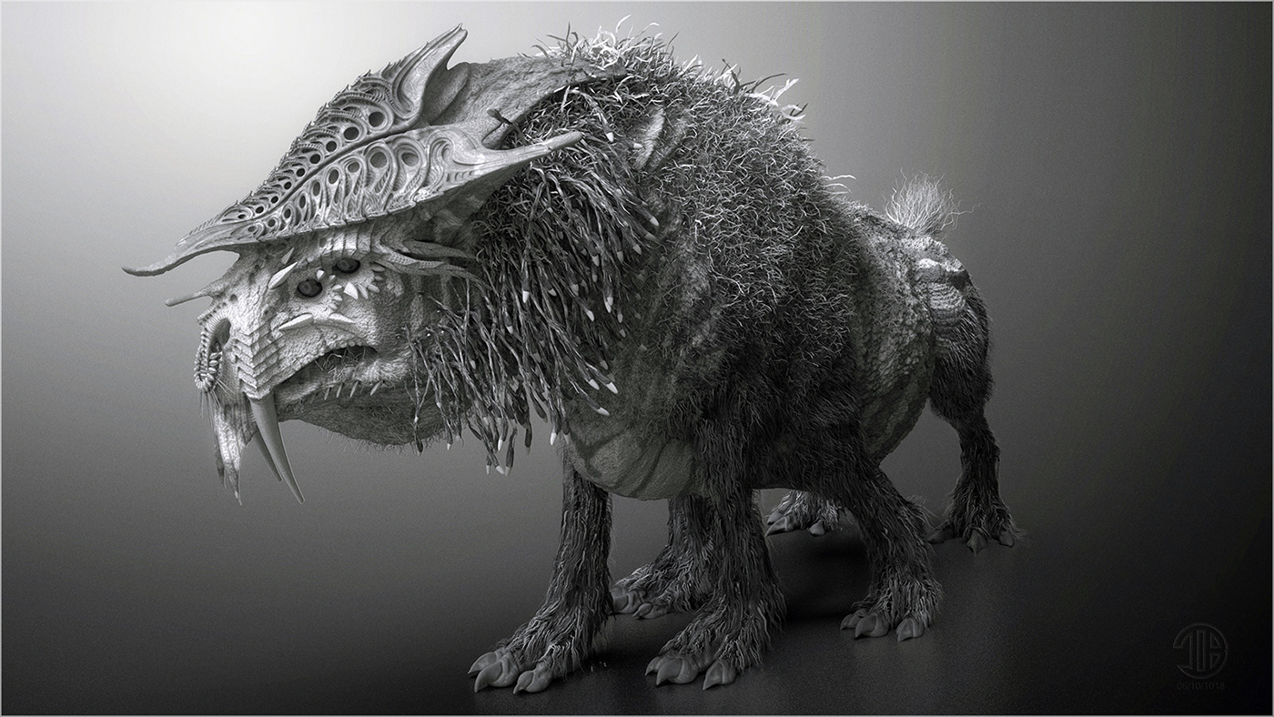 character modeling creatures digital 3d dynamesh fantasy texturing Zbrush
