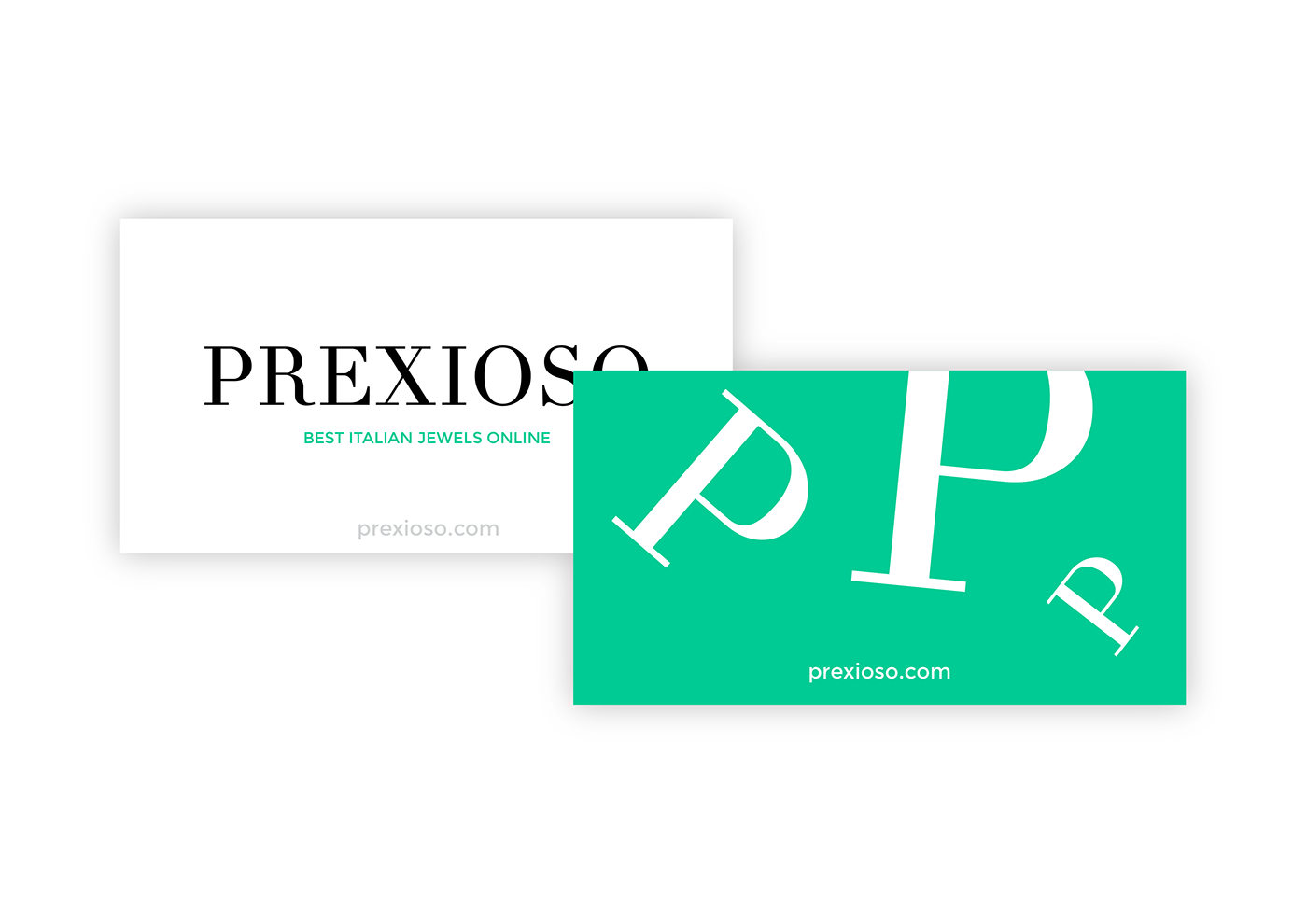 PREXIOSO brand identity Jewellery Ecommerce logo