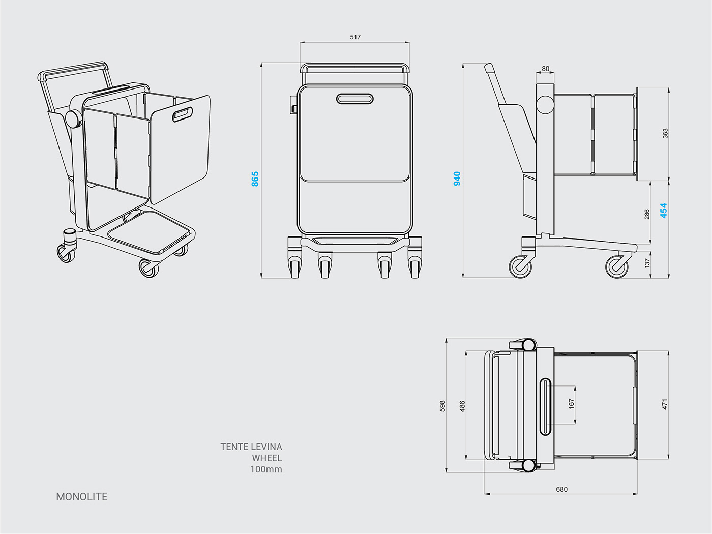 Cart Design moving shopping