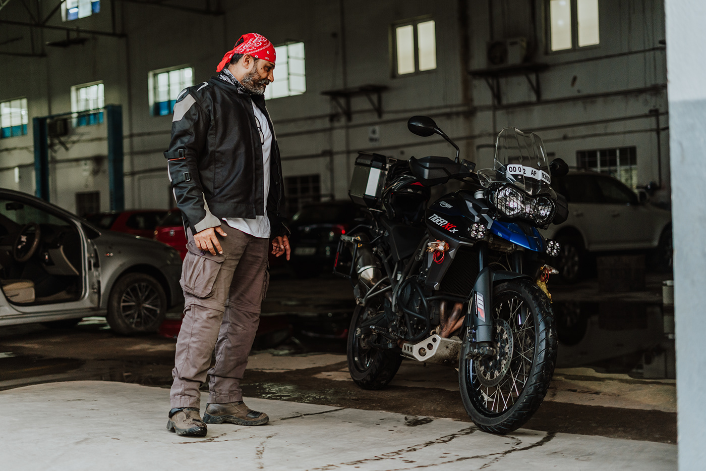 magazine motorcycles Photography  Sony A7iii triumph Triumph Tiger Workshop
