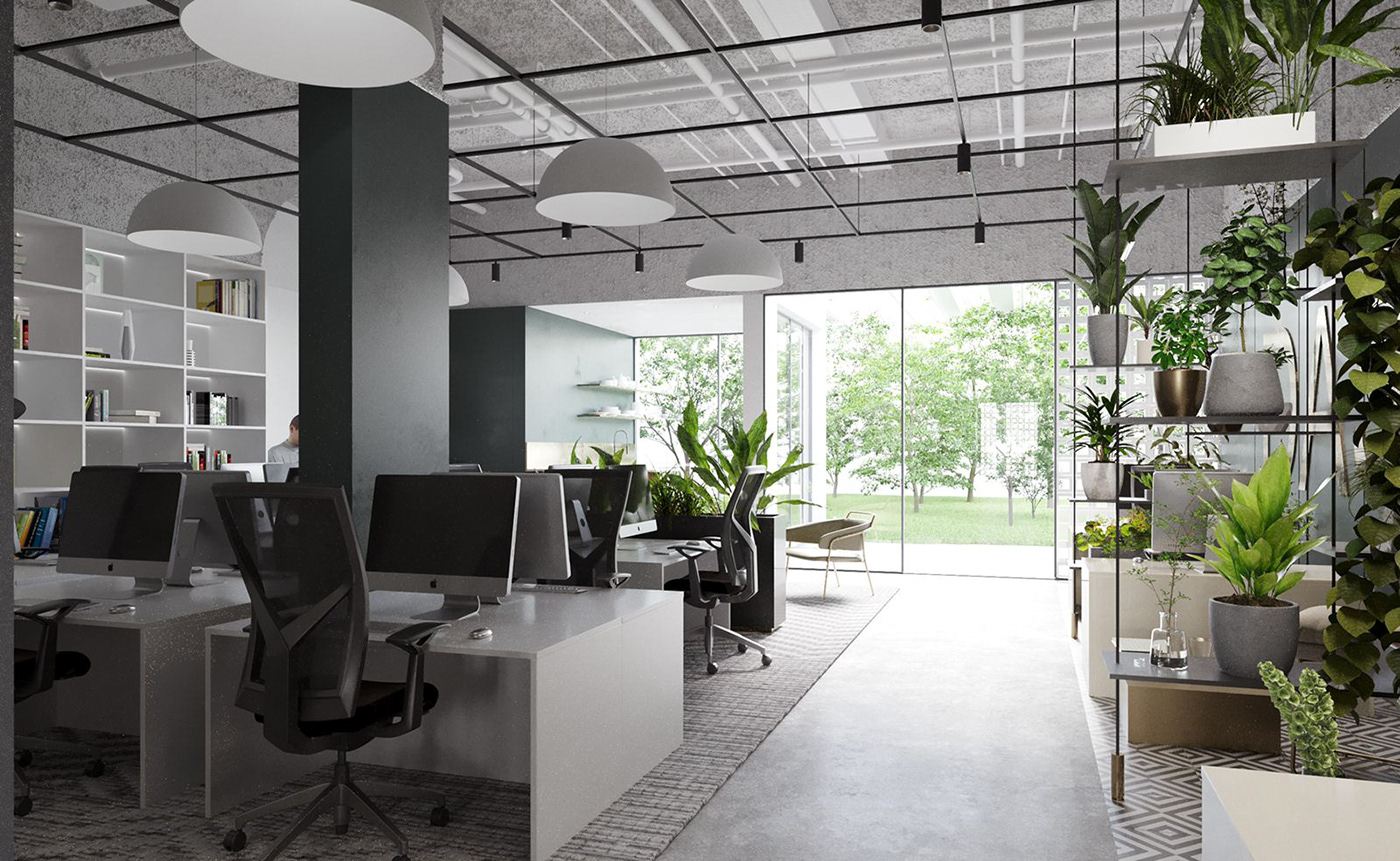 Office Design Interior visualization Render architecture 3D archviz CGI interior design  3ds max