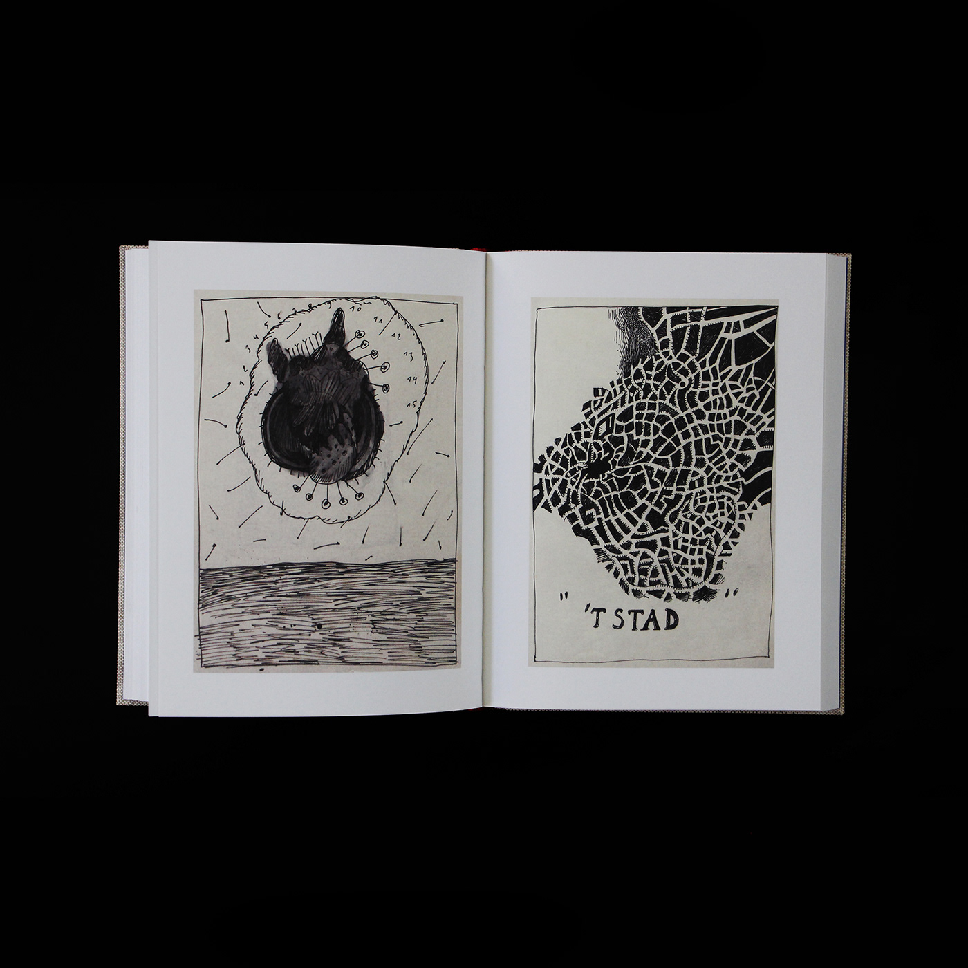 artbook book design Catalogue Catalogue design linen book Linen cover Screenprinting