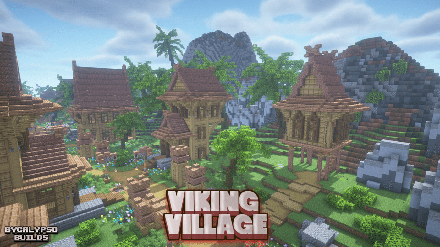 #Minecraft #medieval #viking #village