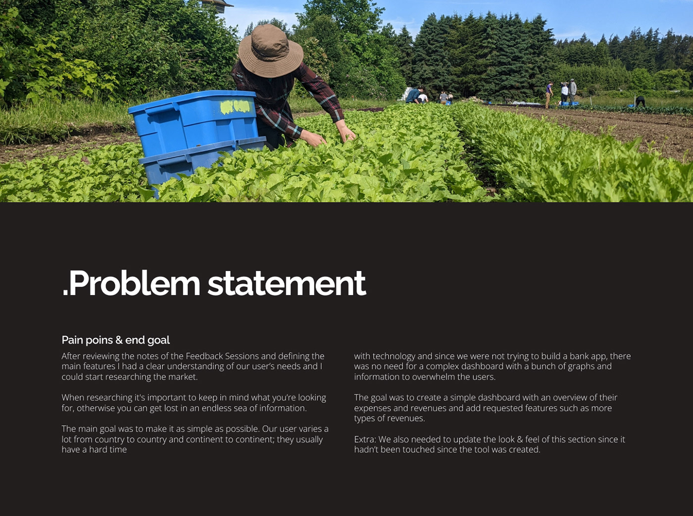 UX UI Case Study case study design farming finances graphic design  UX design research