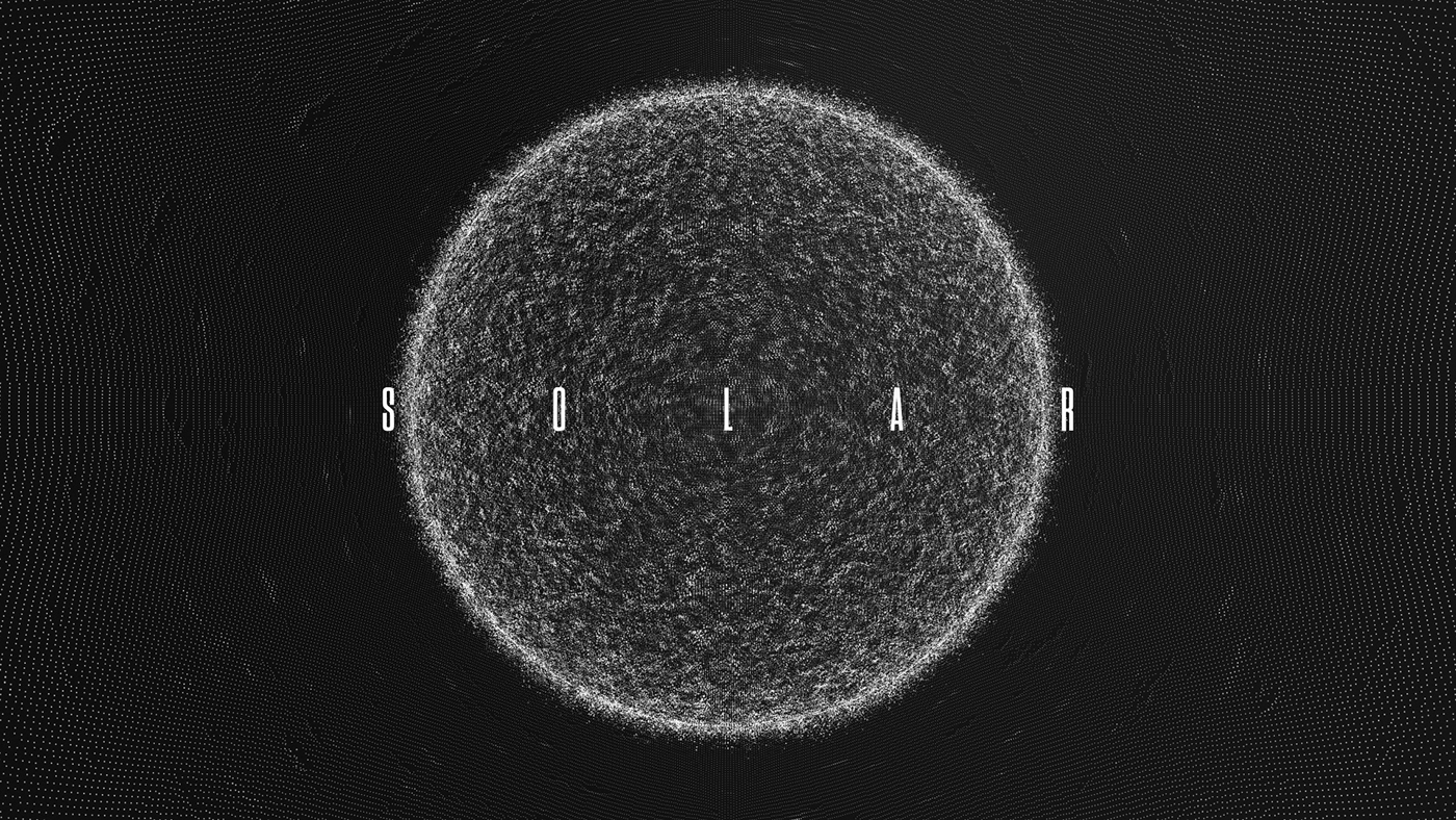abstract solar Space  animation  particles