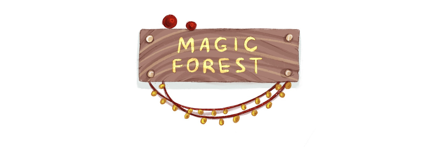 book book illustration challenge Character design  Digital Art  forest ILLUSTRATION  kids illustration Magic   Procreate