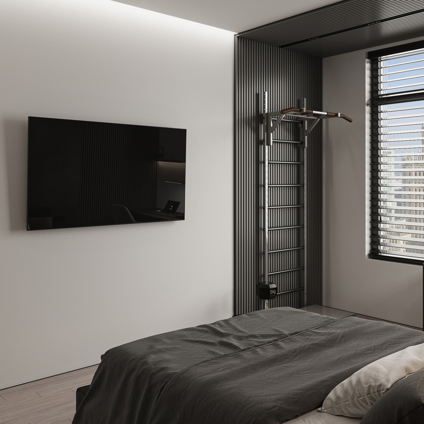 interior design  Interior design visualization bedroom modern 3ds max corona Render 3D