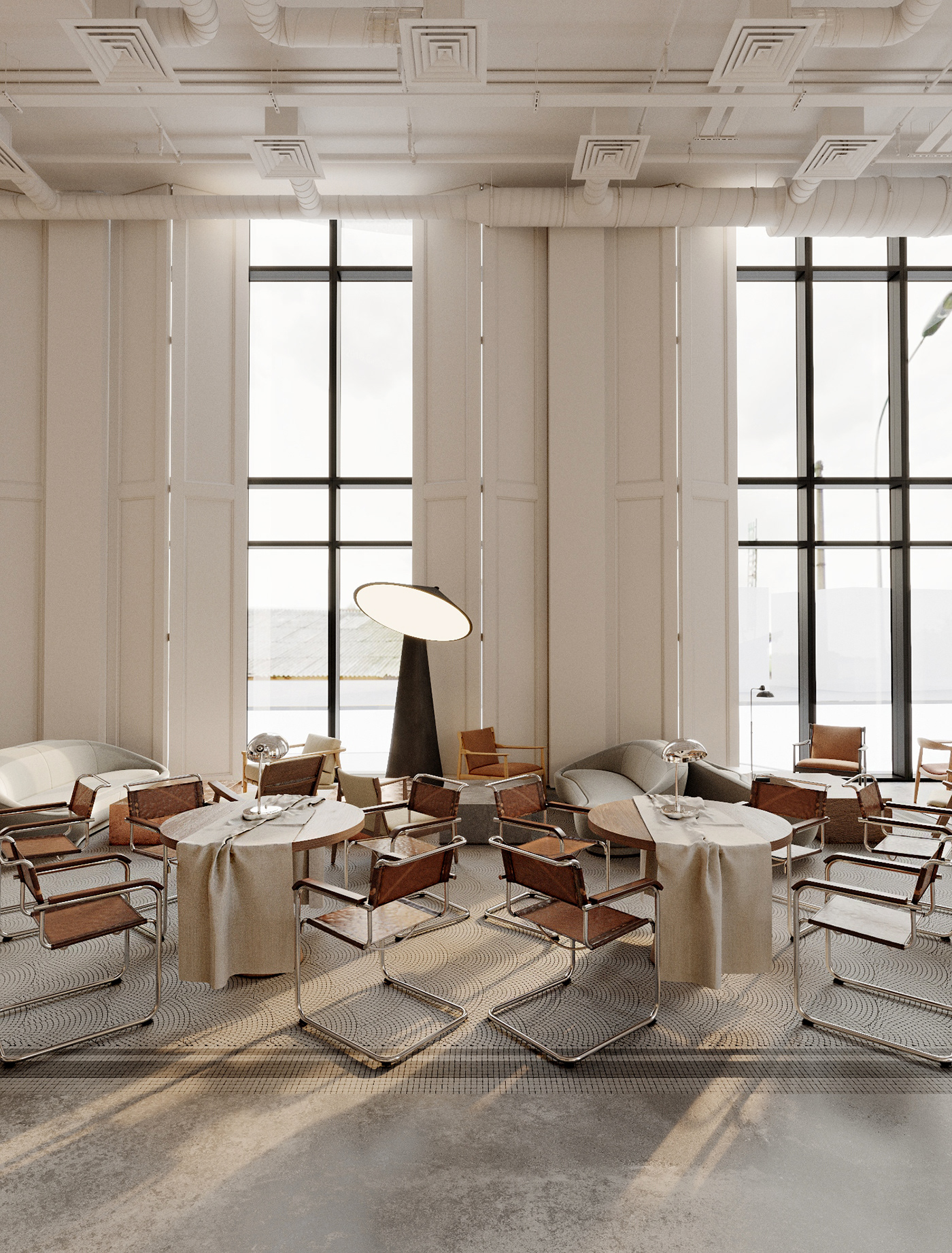 3D architecture concept creative design Interior interior design  restaurant visualization