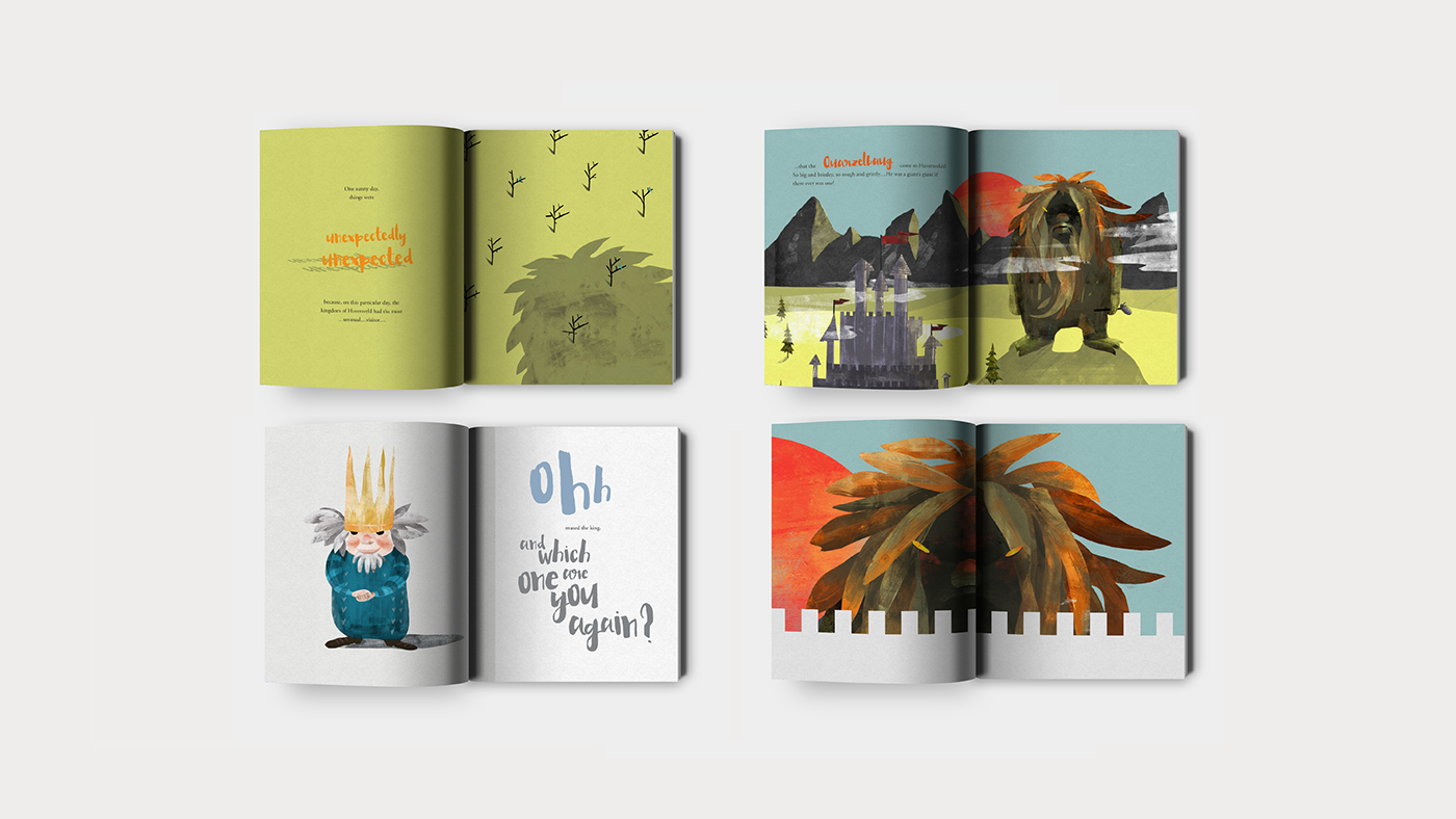 'The Giant King' – designed and illustrated children's book, by Shann Larsson - Hong Kong 
