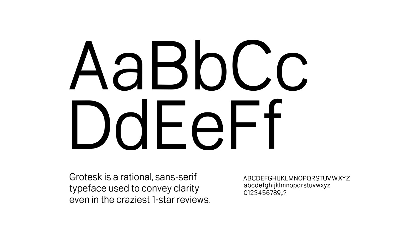 font glyphs typography   rational poster Typographic Specimen sans serif type design Typeface
