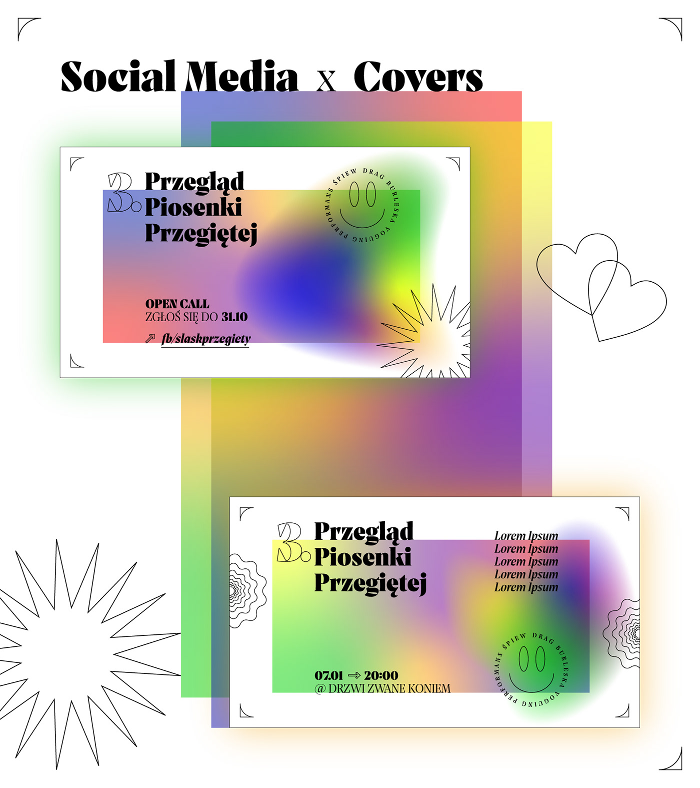 Brand Design Drag identity LGBT LGBTQ queer rainbow social media typography   visual identity