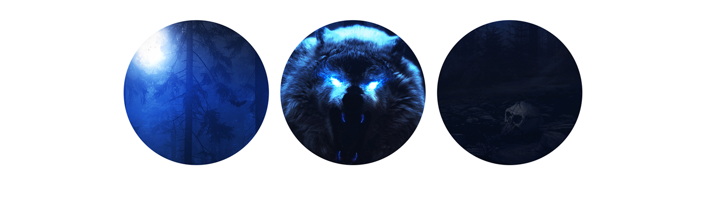 nightmare wolf night skull forest photomanipulation manipulation