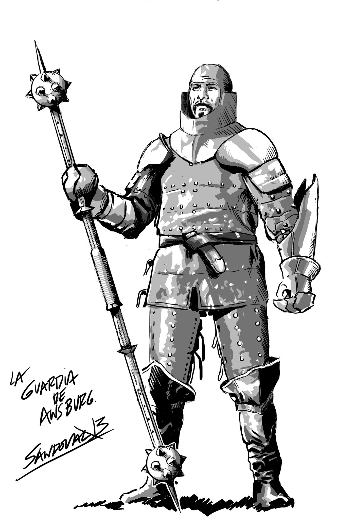 concept art alma cubrae comic Mediaeval historical Armour Swords fantasy knights