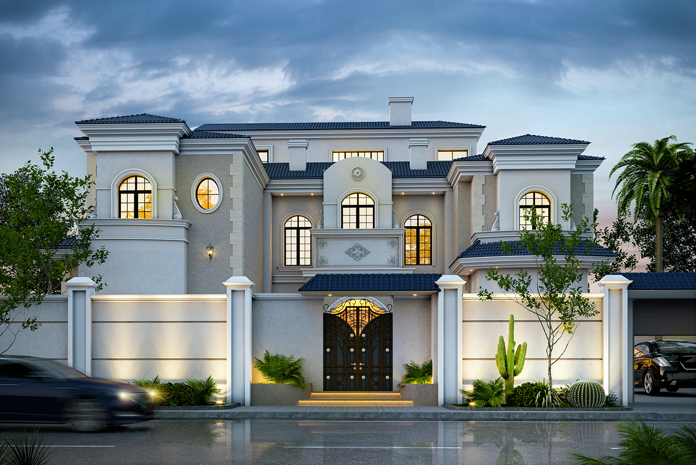 3dsmax cdc dark doha gulf Lusail luxury Qatar Villa visualization