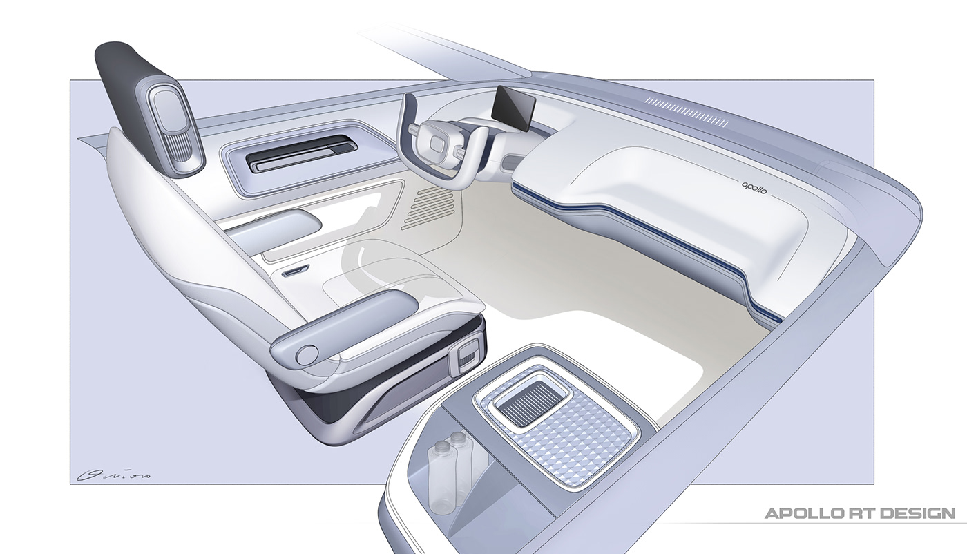 design industrial design  Automotive design car design Transportation Design Autonomous vehicle car rendering Design Sketching concept car Autonoumas Cars