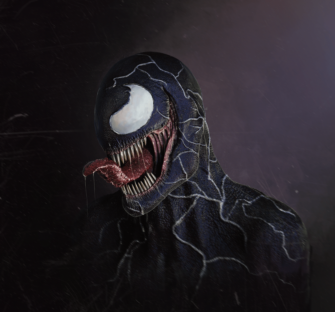 3D artwork blender Character design  concept art fanart photoshop sculpting  venom Zbrush