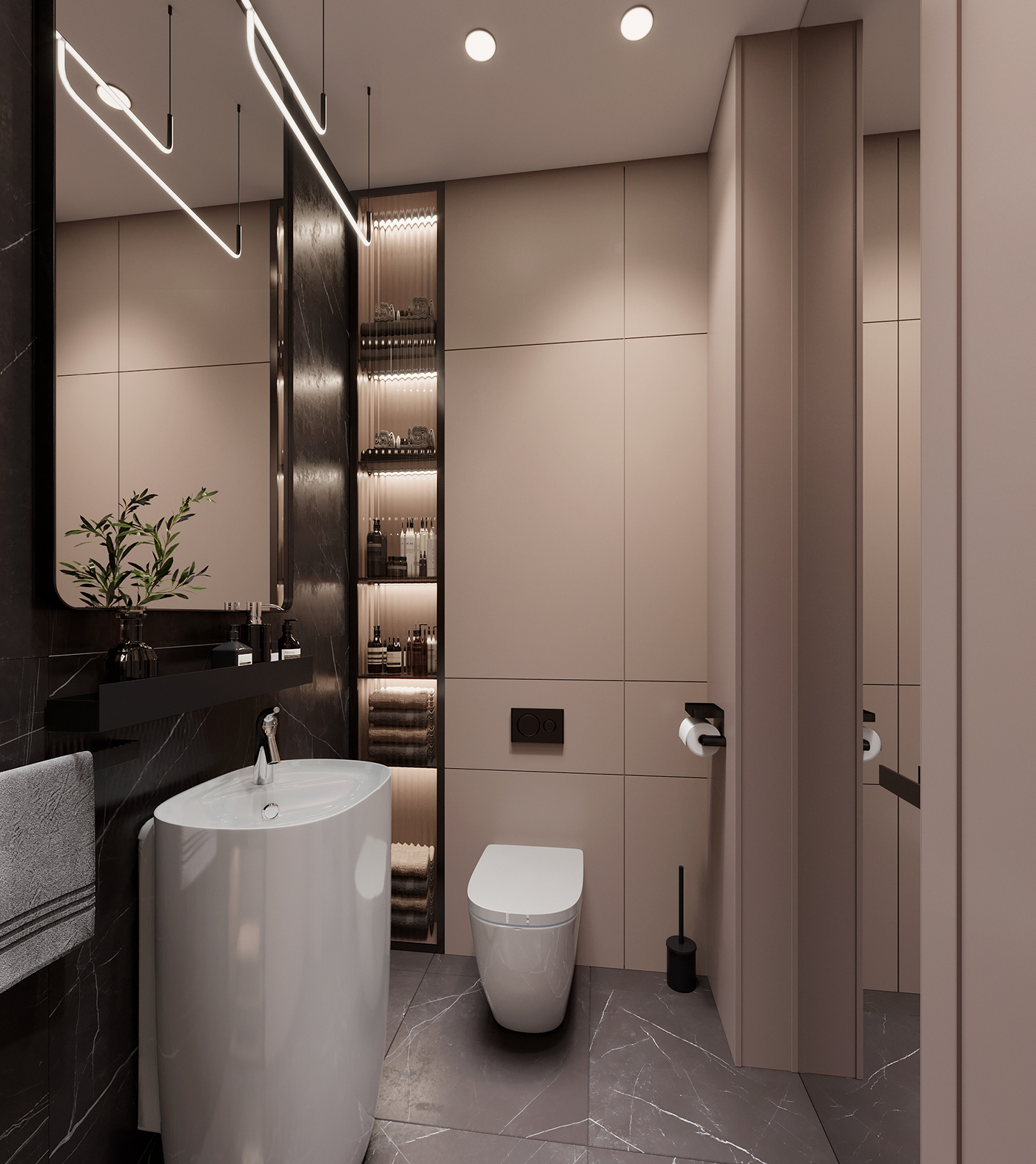 bathroom accessory visualization 3ds max interior design  corona archviz toilet bathroom Interior wc