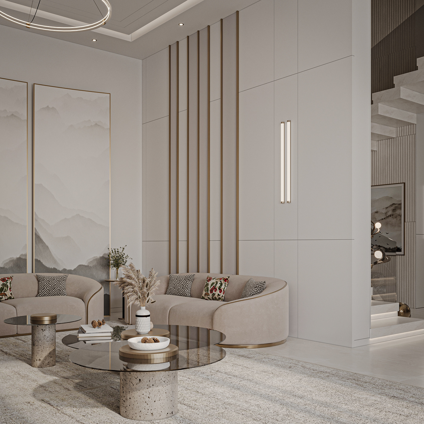 MAJLIS interior design  visualization architecture Render 3ds max corona vray modern living room