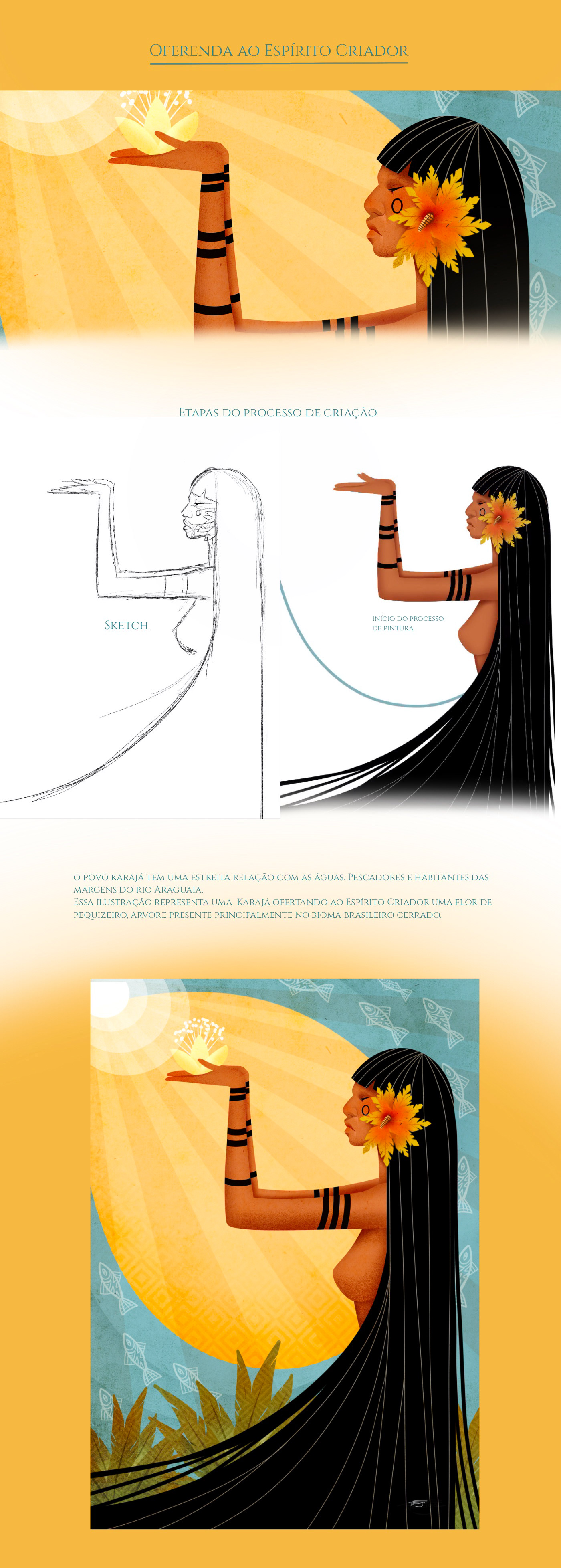 Editorial Illustration ilustracion ilustración digital indian llustration shamanism