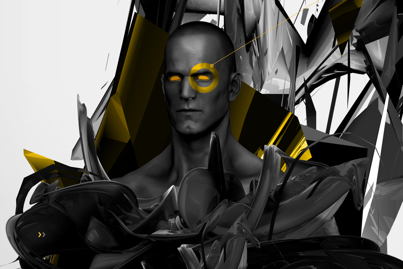 digital illustration area surrealism abstract Renders Poser 3D Human Beyond DAWID CMOK man