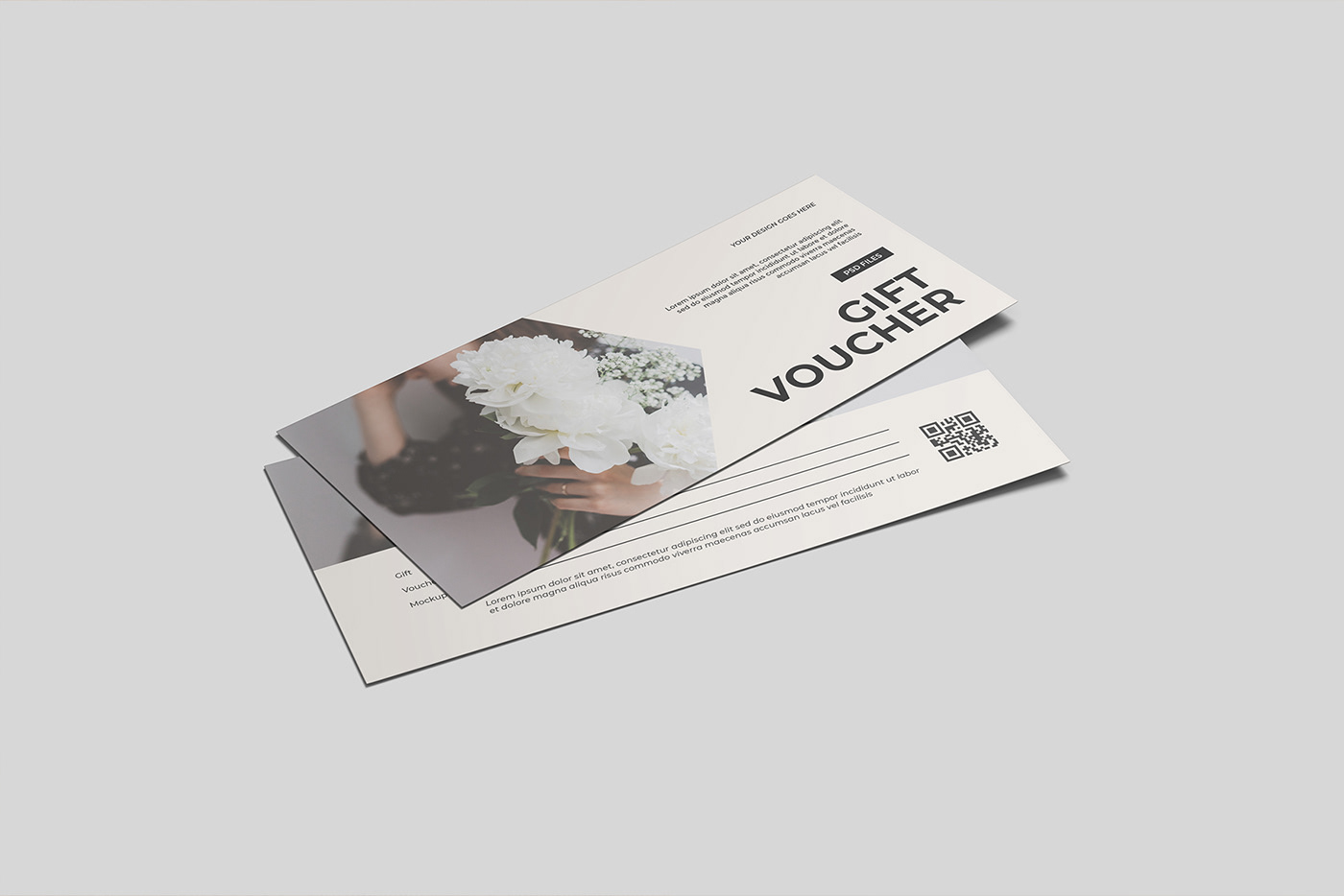 voucher gift COUPON Mockup Brand Design Graphic Designer sale discount business card