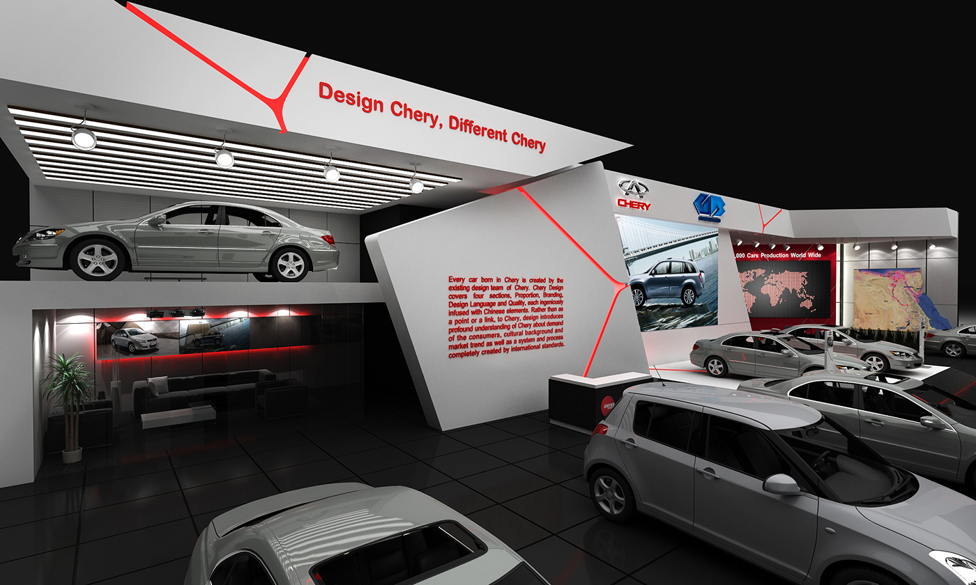 booth Chery Automobile Automech Cairo motor show