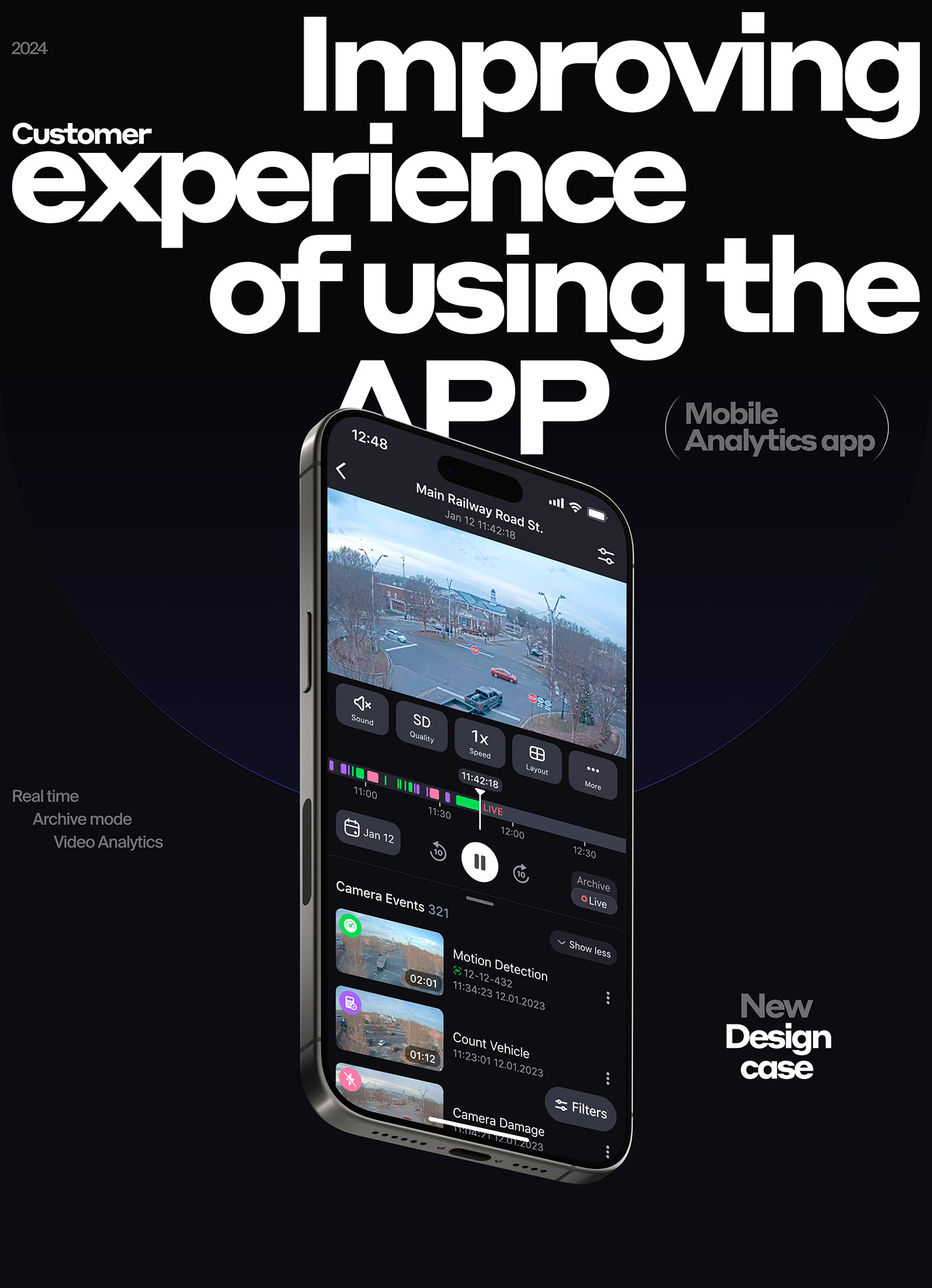 video analytics ux ui design user interface Mobile app Case Study user experience app design mobile