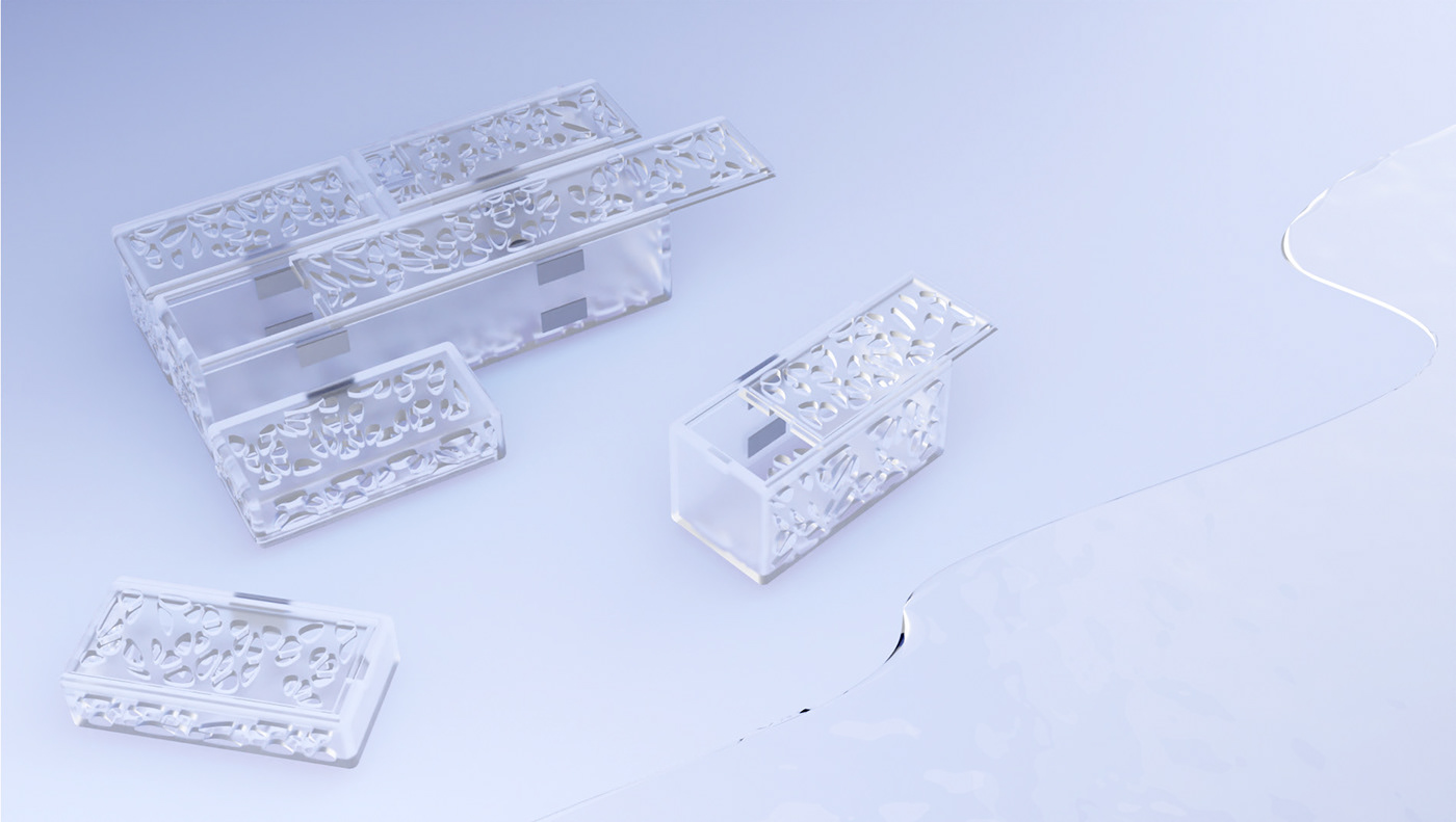 Render industrial design  bionics product design  3d modeling packaging design Grasshopper parametric design #blender " modular design