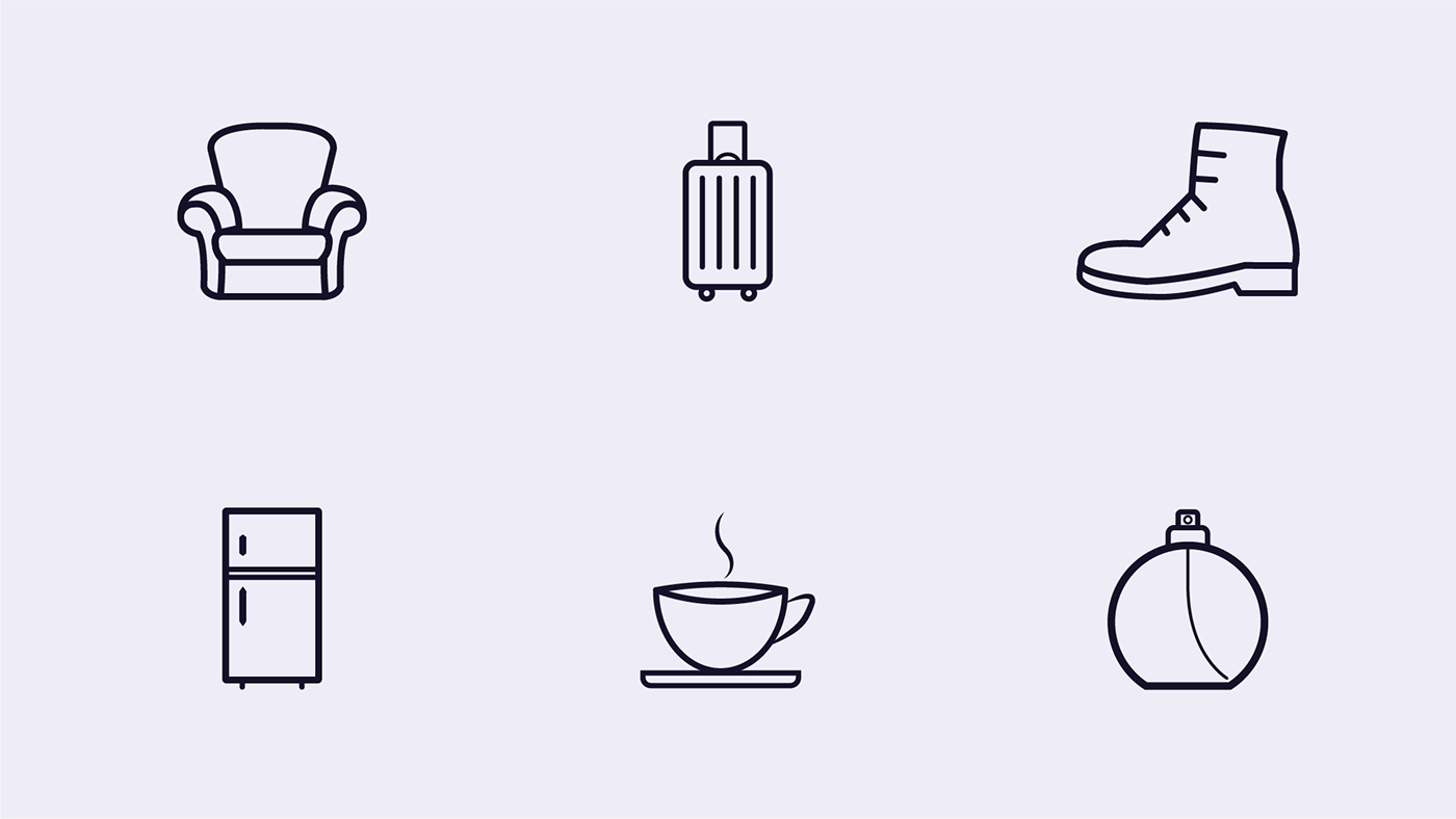 design Website Shopping Icon vector adobe illustrator Logo Design brand identity Logotype iconography