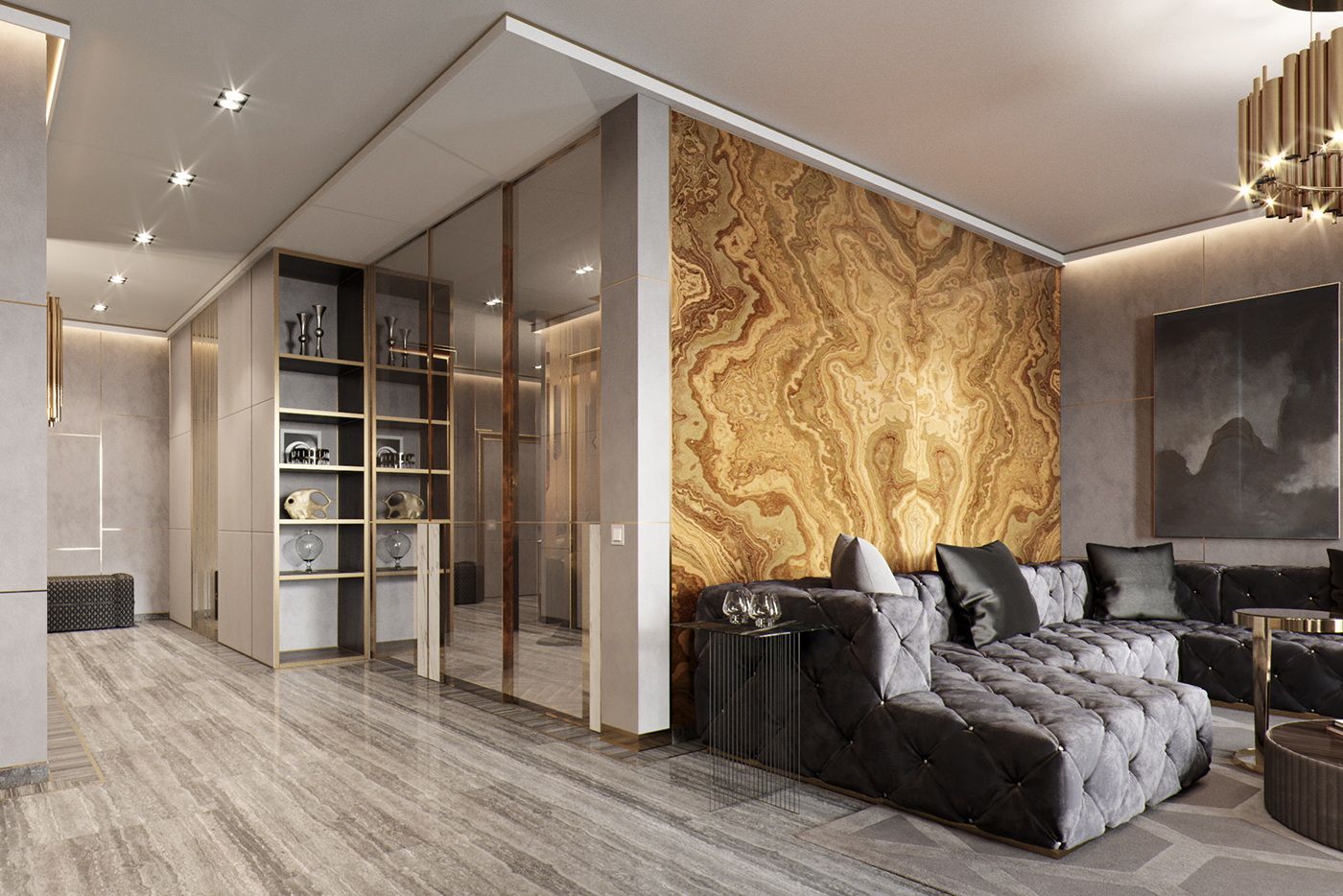 Luxury living apartments. Design for INEX Studio on Behance