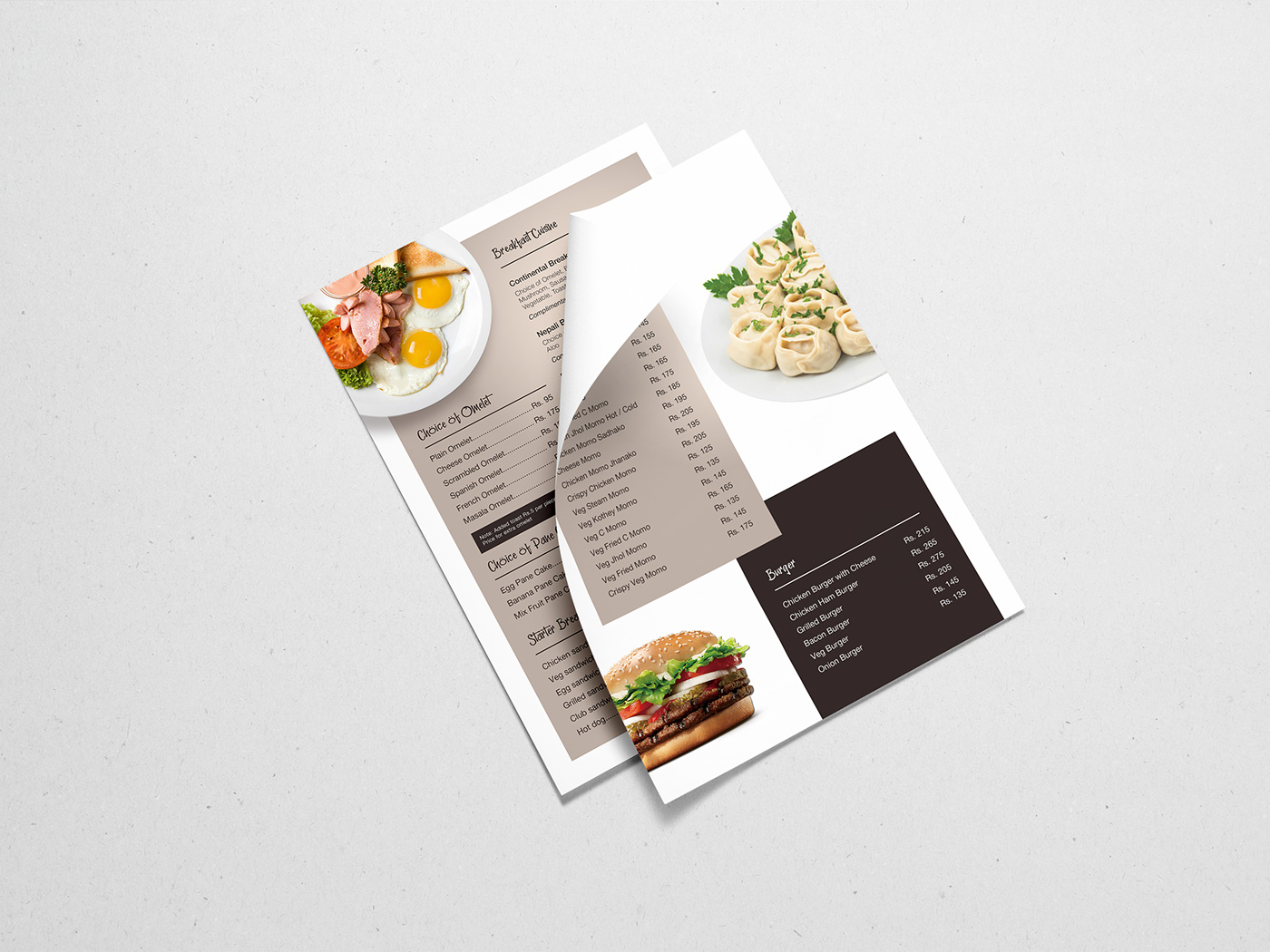 Subarna Design menu design Oven Fresh Bakery subarnabhandariofficial SubarnaDesigns