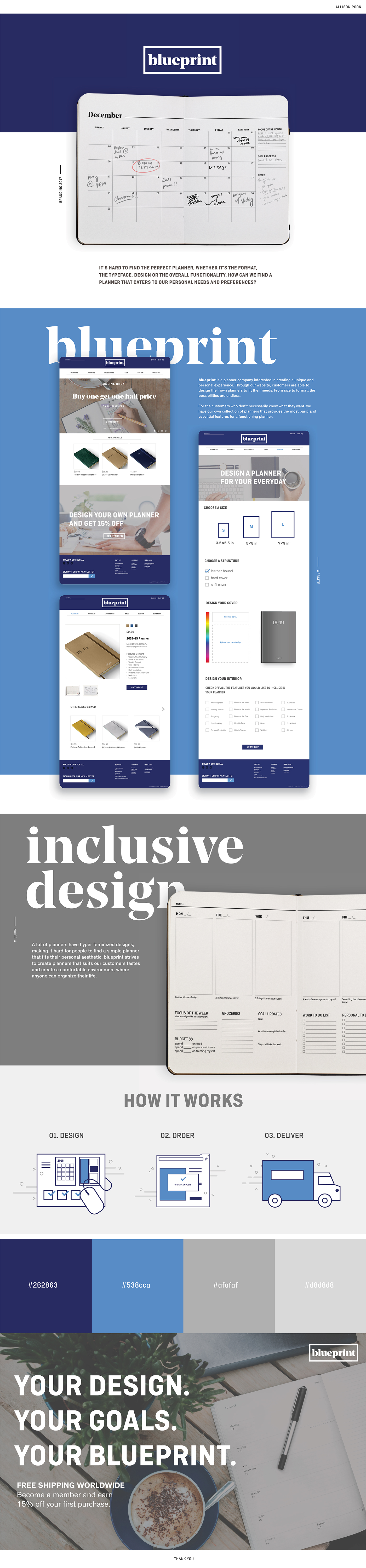 branding  planner journal calendar Website Web Design  UI/UX Blueprint brand colors