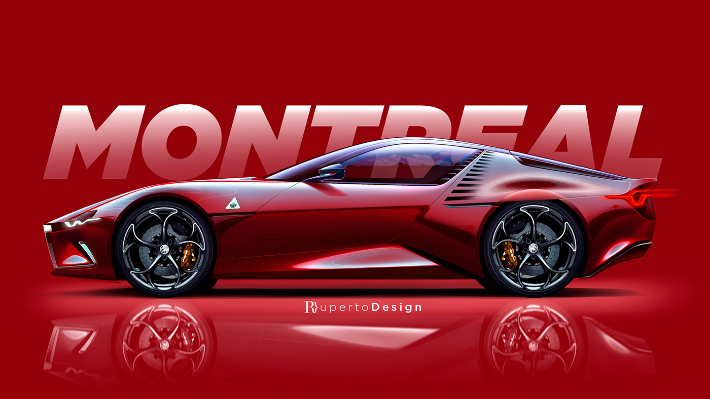 alfa alfaromeo car cardesign challenge coupe design Montreal Sportscar transportation