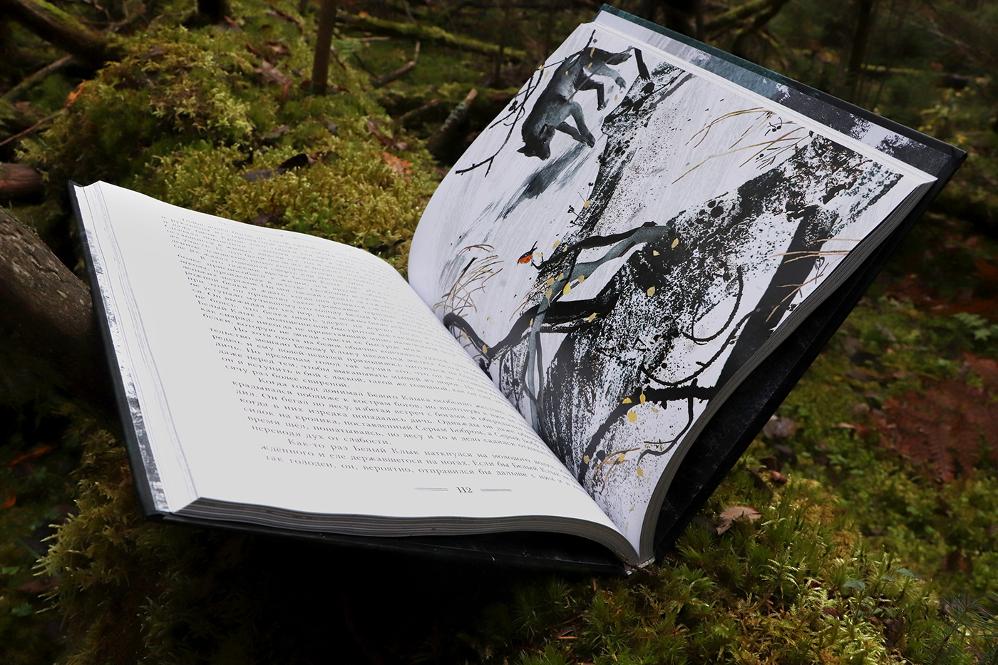 america book Book edition forest illustrations jacklondon Landscape Nature nature art wolf