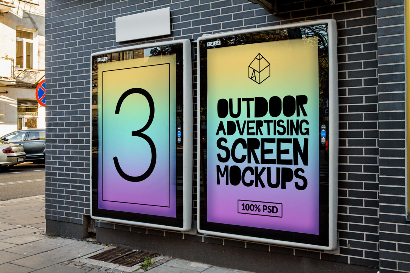 Outdoor Advertising Screen Mock-Ups 3 on Behance