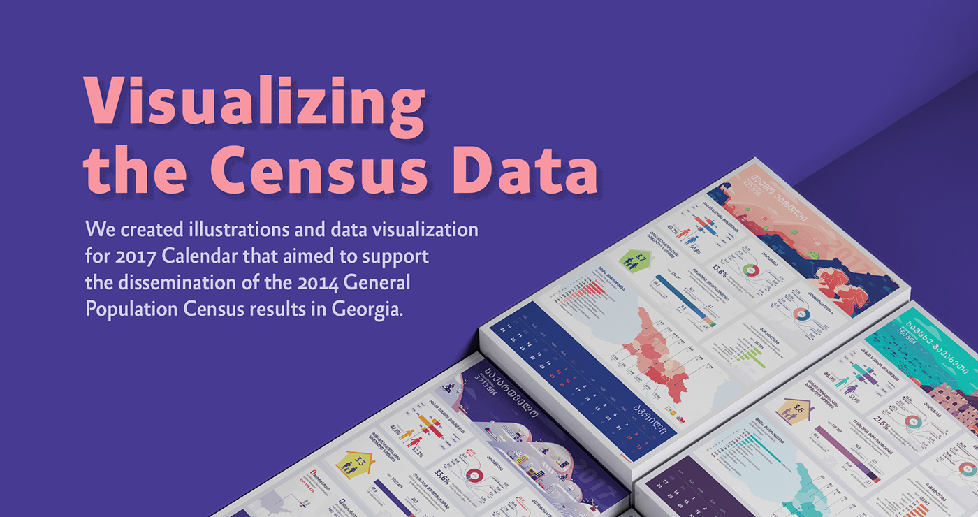 ILLUSTRATION  Data visualization visualisation calendar Georgia data visualization print design  infographic graphics