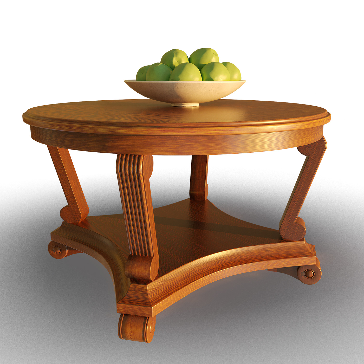 3d modeling 3ds max apple modern Render table visualization wood