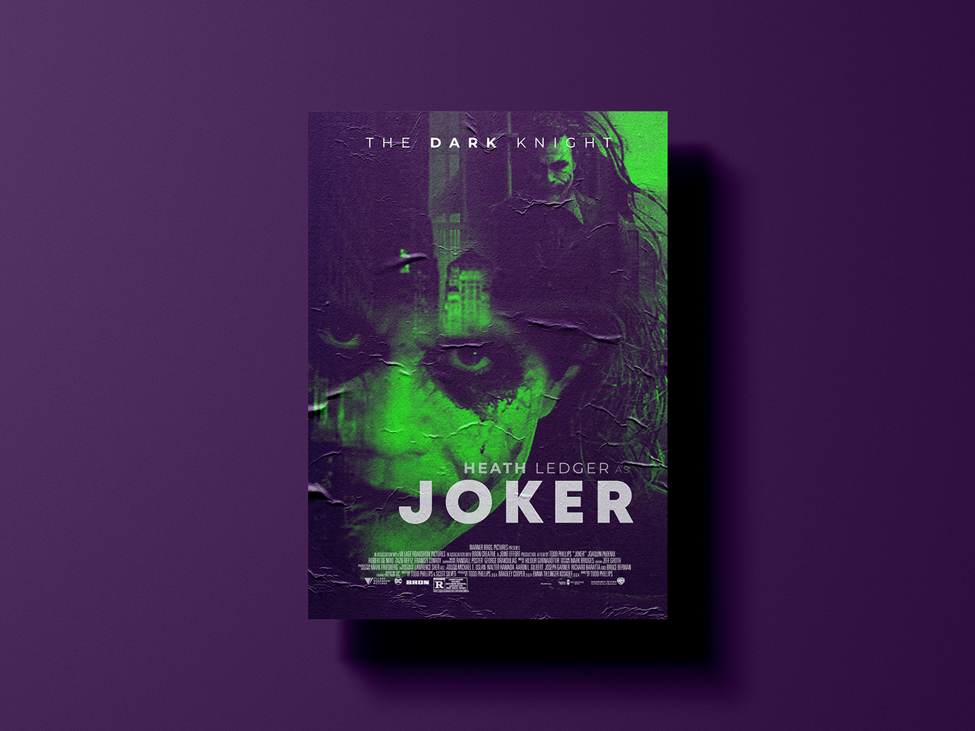 darkknightjoker heathledger joaquinphoenix jokermovie jokerposter movieposters posterdesign