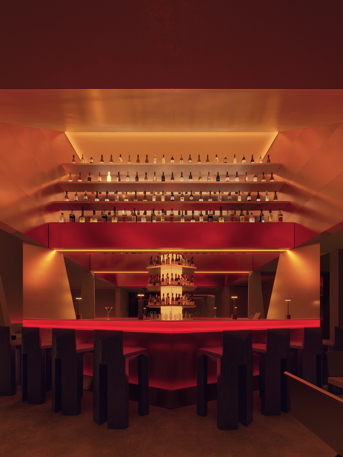 architecture interior design  design cocktail bar bar