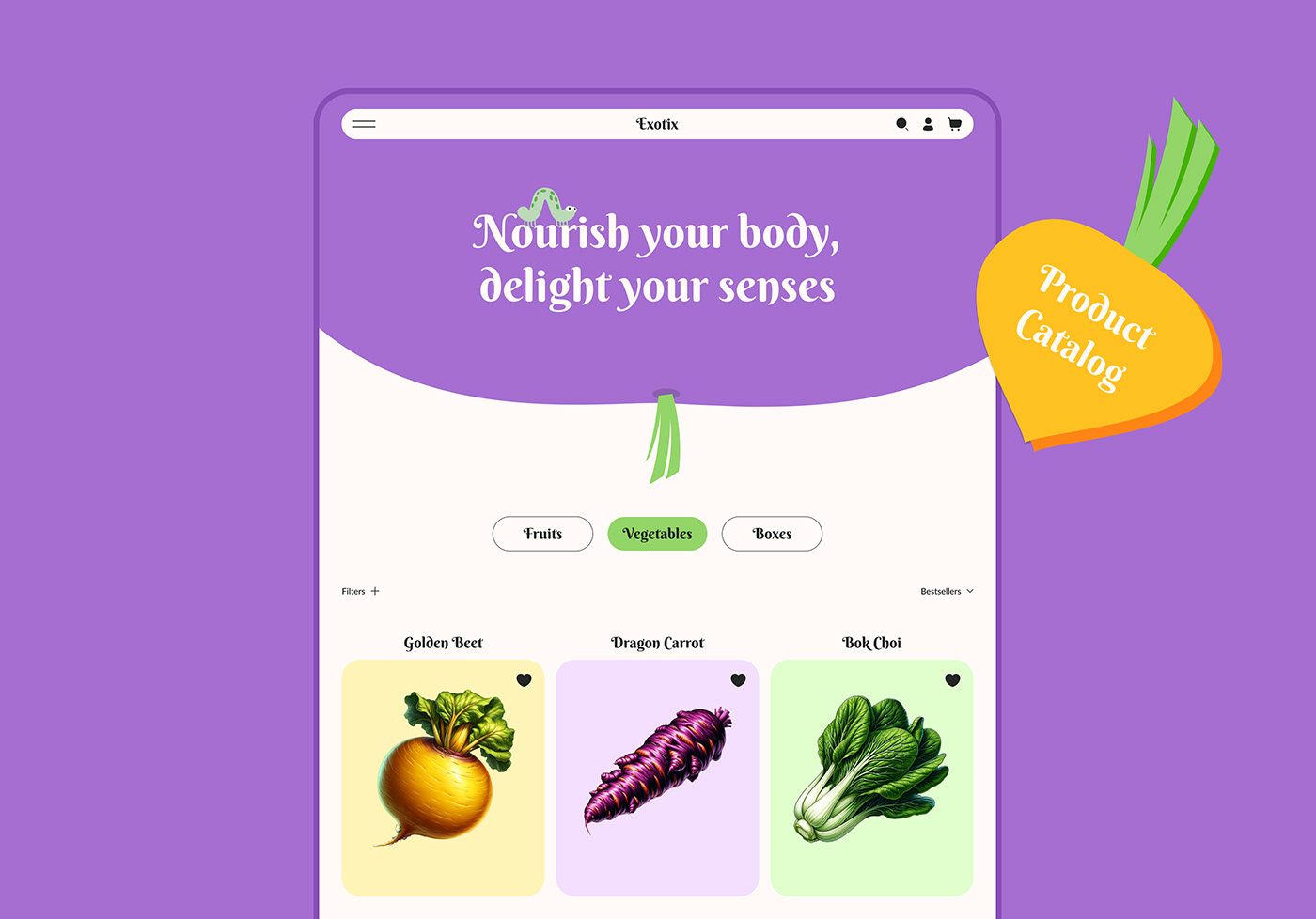 fruits vegetables exotic online store Shopping e-Commerce website websitedesign UxUIdesign animation design Food 