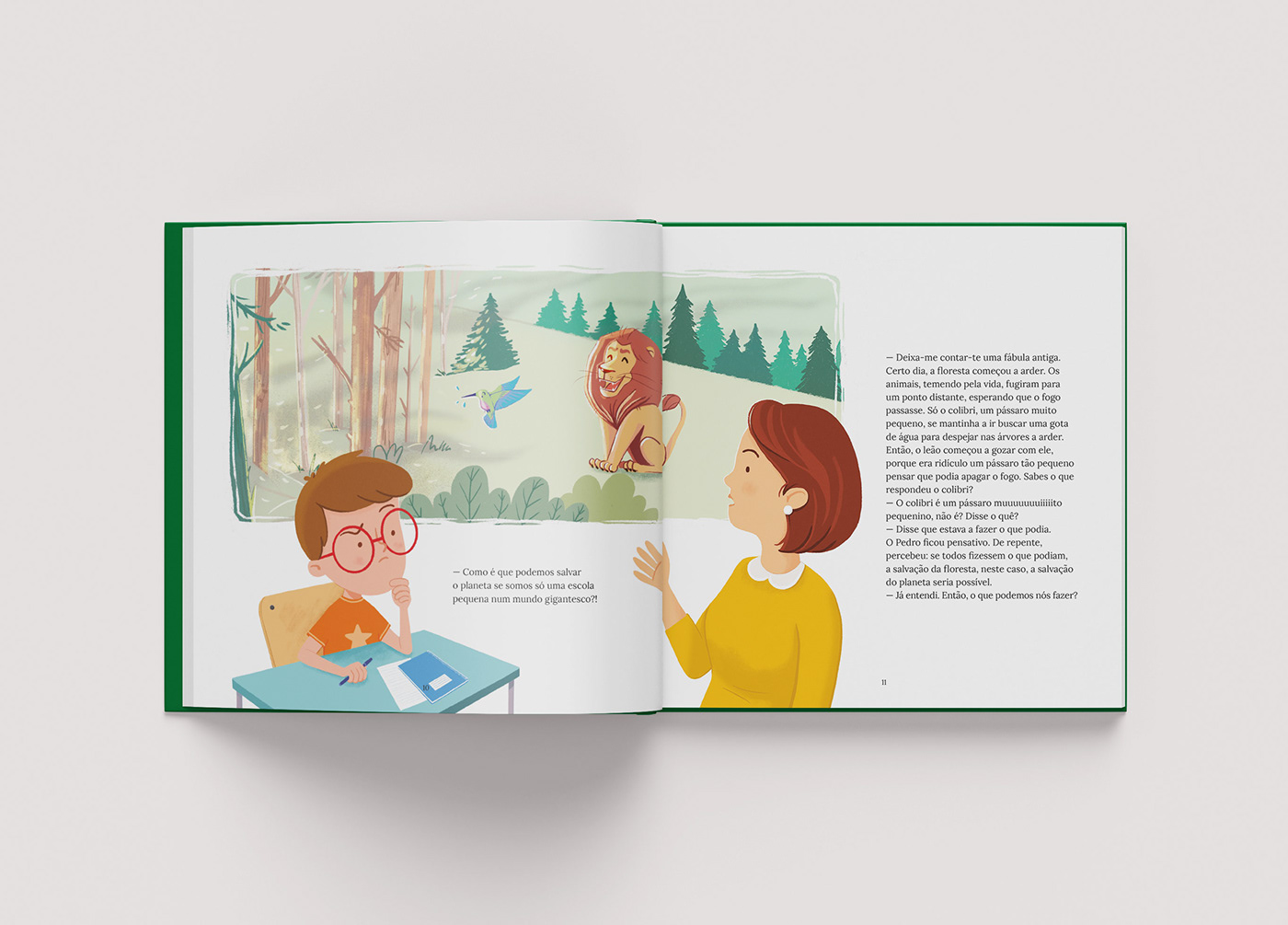 graphic grafico design editorial livro infantil book children's book borboto azul environment kids