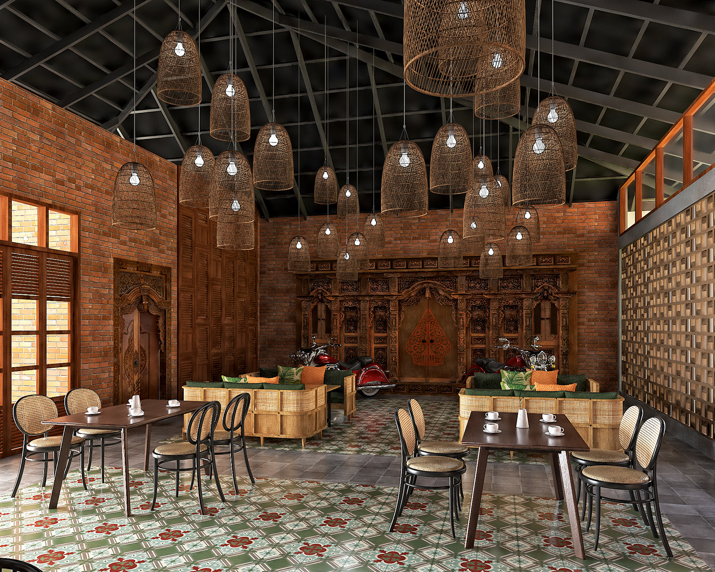furniture interior design  architecture visualization Render 3D exterior vray restaurant Food 