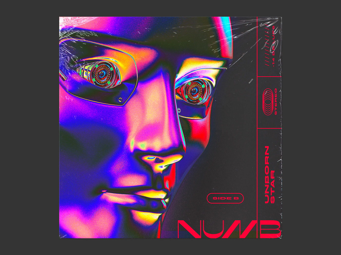 Album album cover chromatic chrome cover cover design ILLUSTRATION  music typography   vinyl