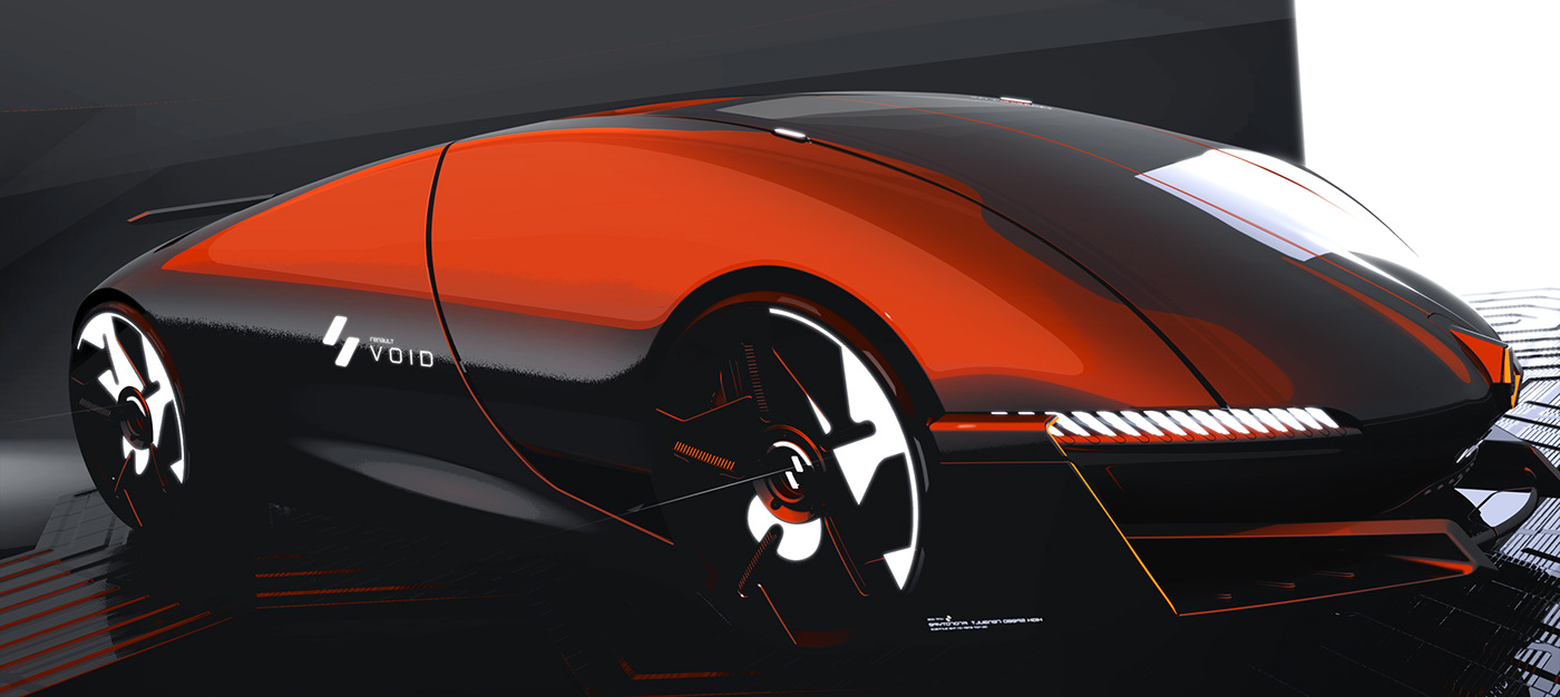 3D automotive   concept design hypercar Project renault sketch transportation Void