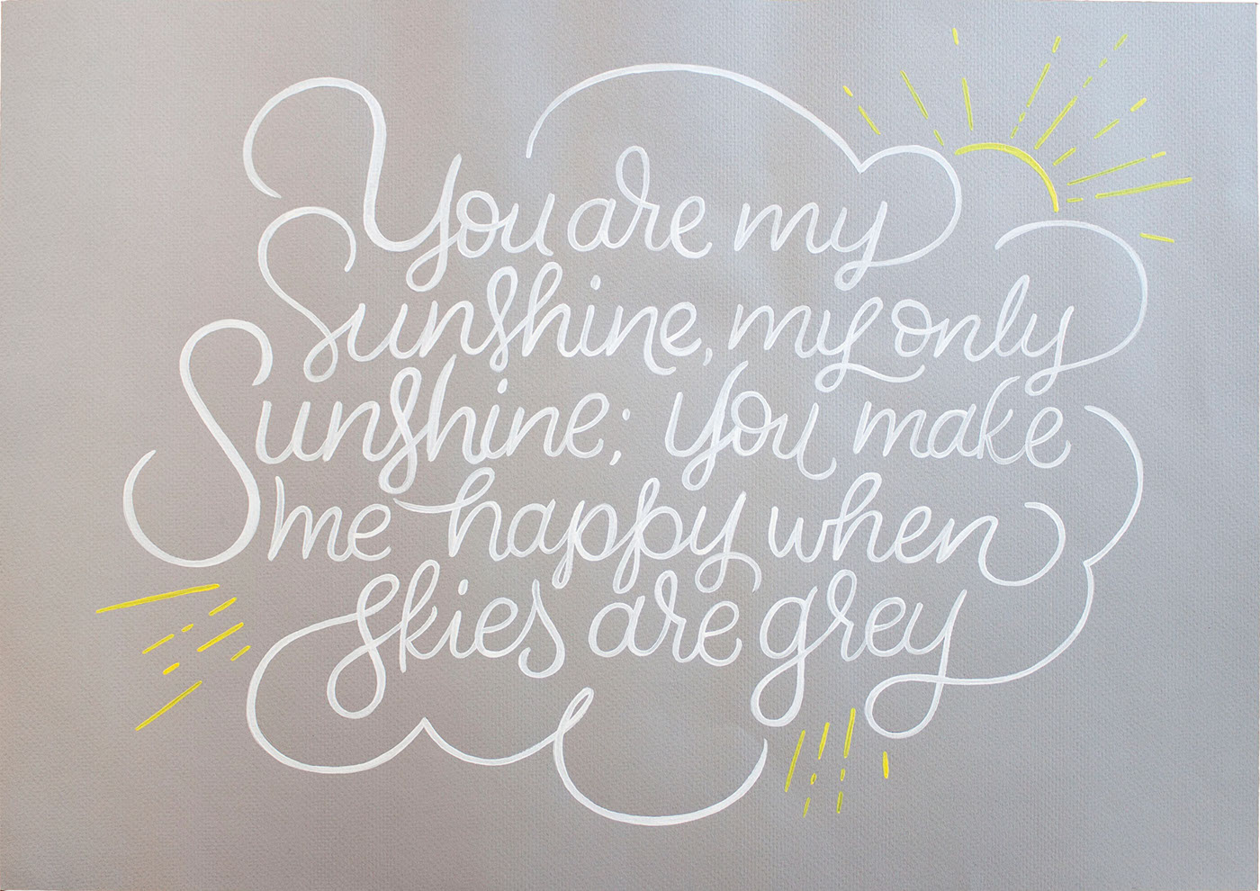 sunshine painting   lettering type design typography   type paint