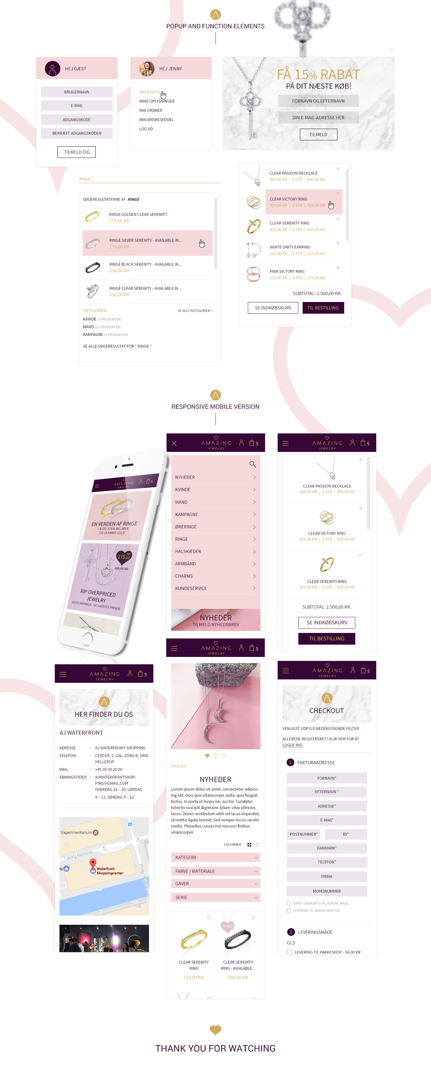 Amazing Jewelry Web Design  ux/ui jewelry jewelry shop