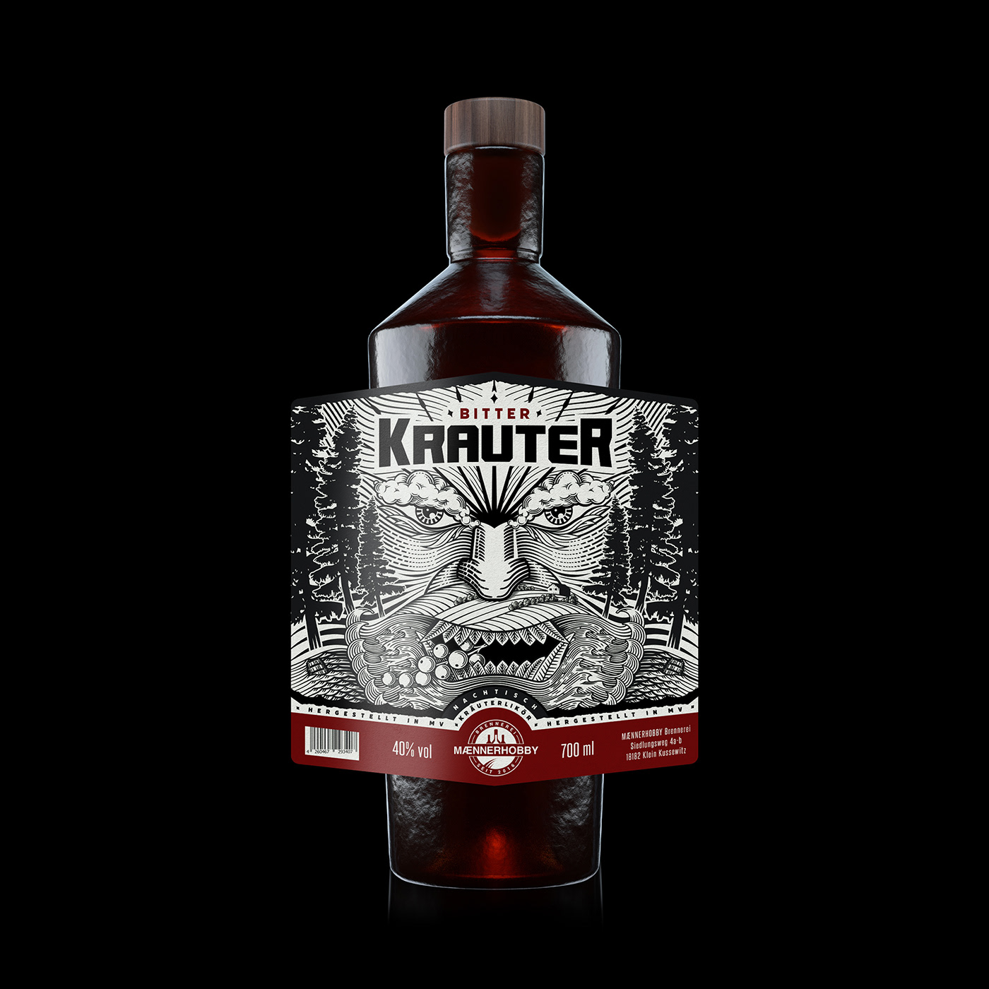 alcohol branding  engraving Illustrator label design liquor package spirit vintage woodcut