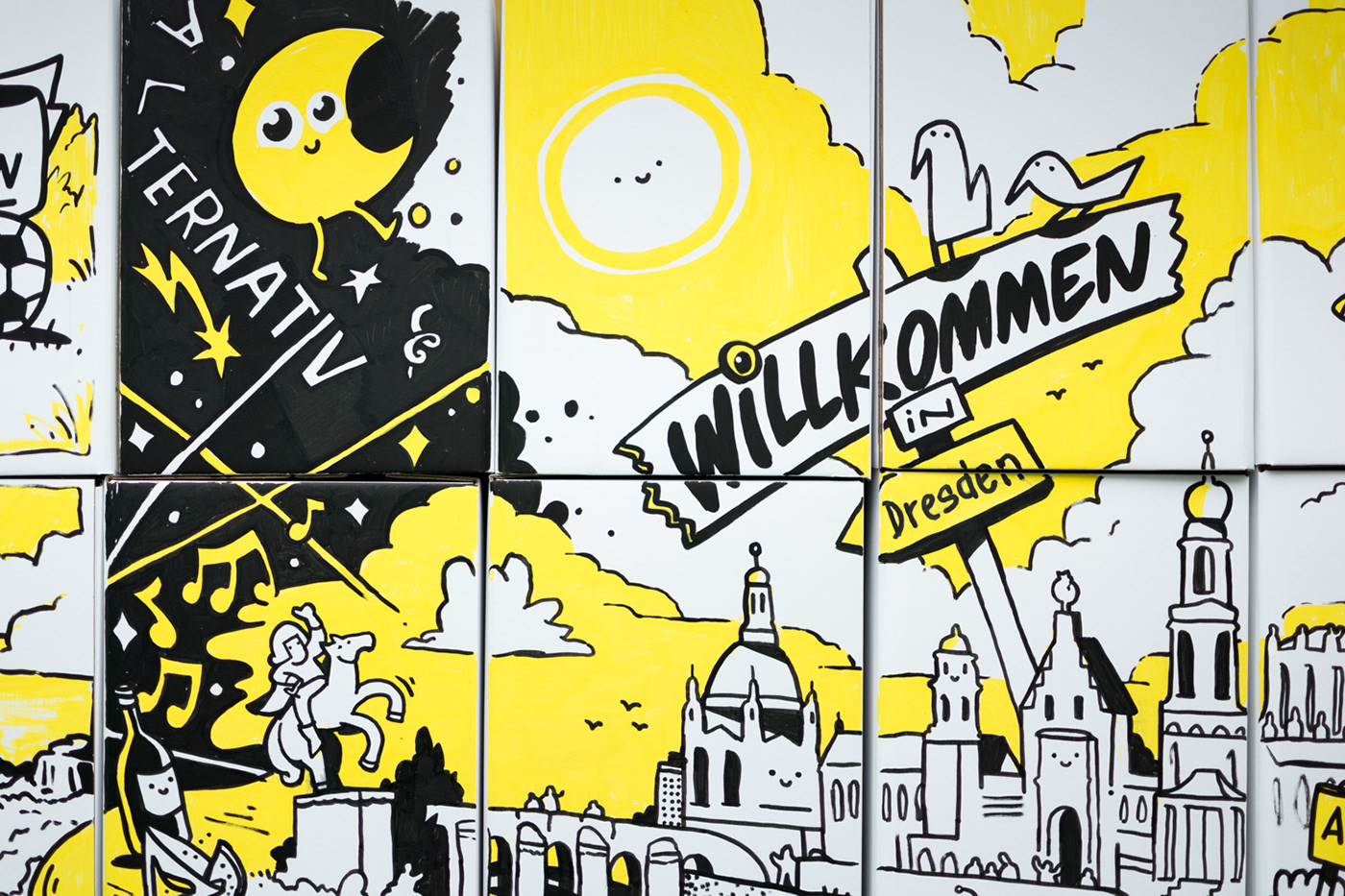 graphic recording live illustration visual recording live drawing stand design corporate illustration Wimmelbild wimmelpicture dresden